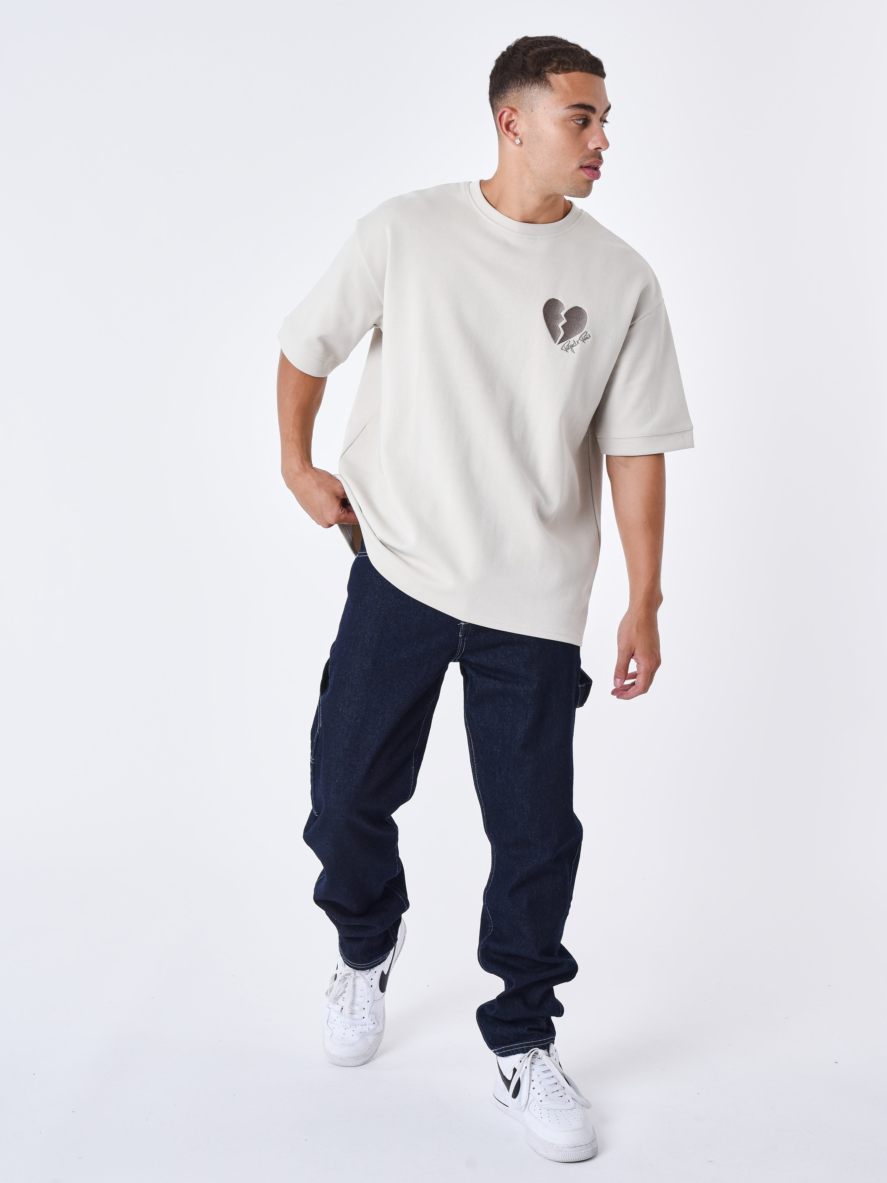 Jeans Regular com costura contrastante-3