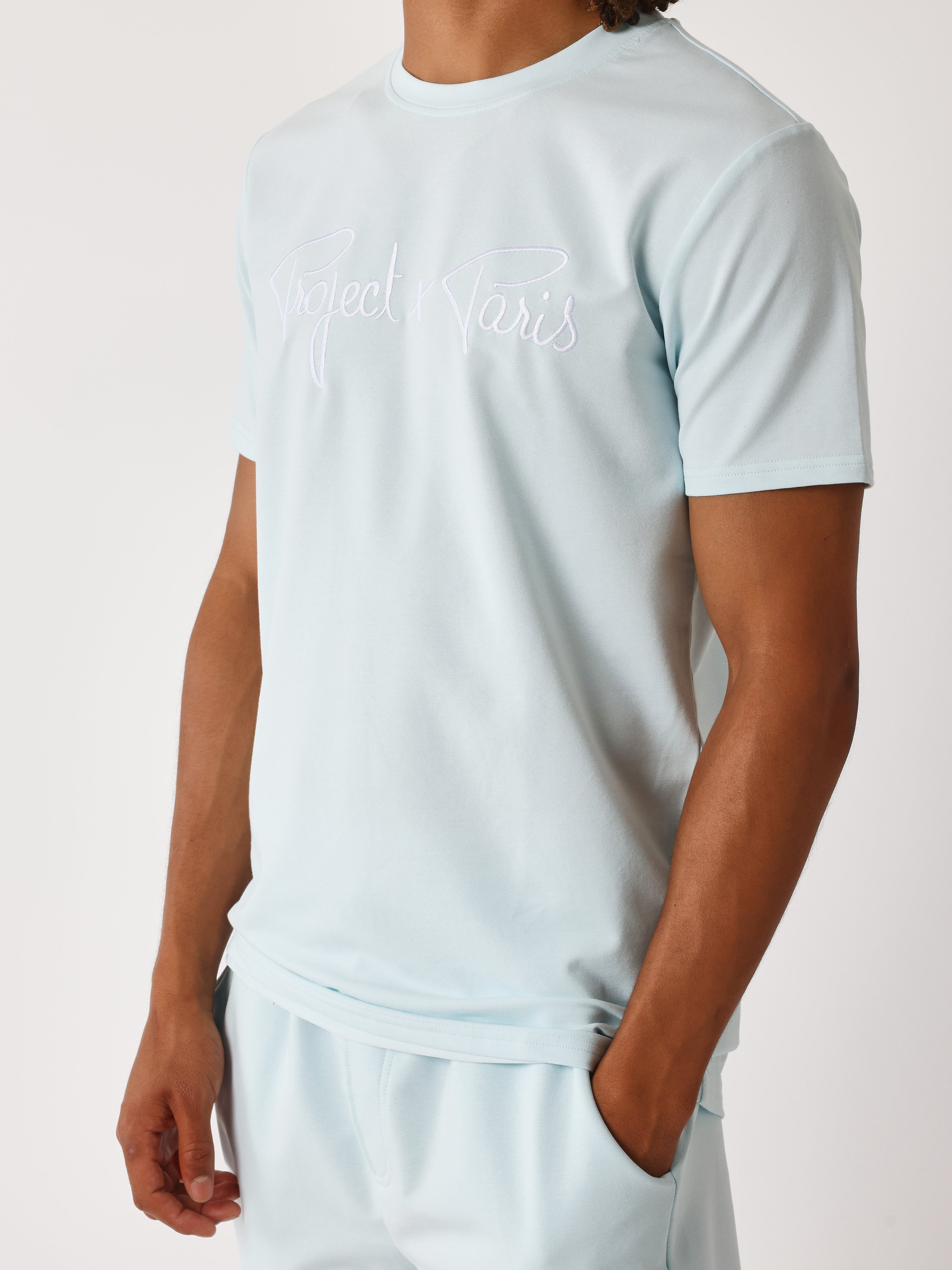 tee-shirt-basic-broderie-logo-project-x-paris-ice-blue