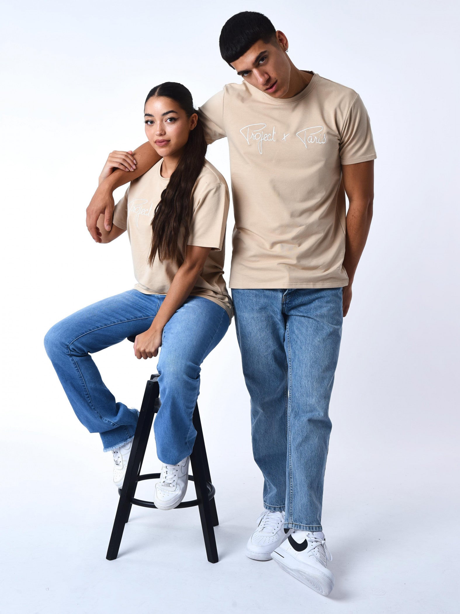 tee-shirt-basic-broderie-logo-project-x-paris-mastic