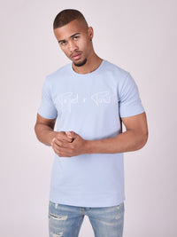 tee-shirt-basic-broderie-logo-project-x-paris-bleu-ciel-modelshot
