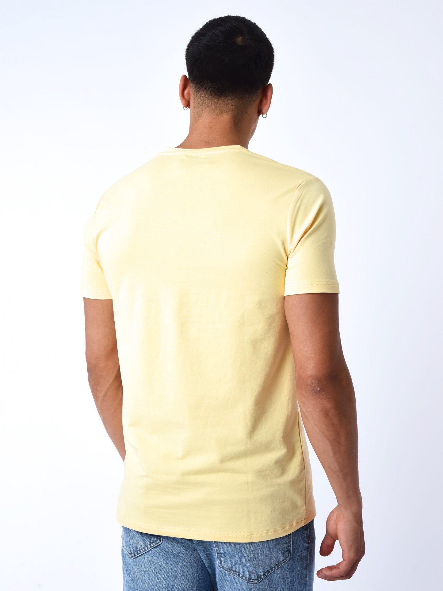 tee-shirt-basic-broderie-logo-project-x-paris-4062-jaune-modelshot