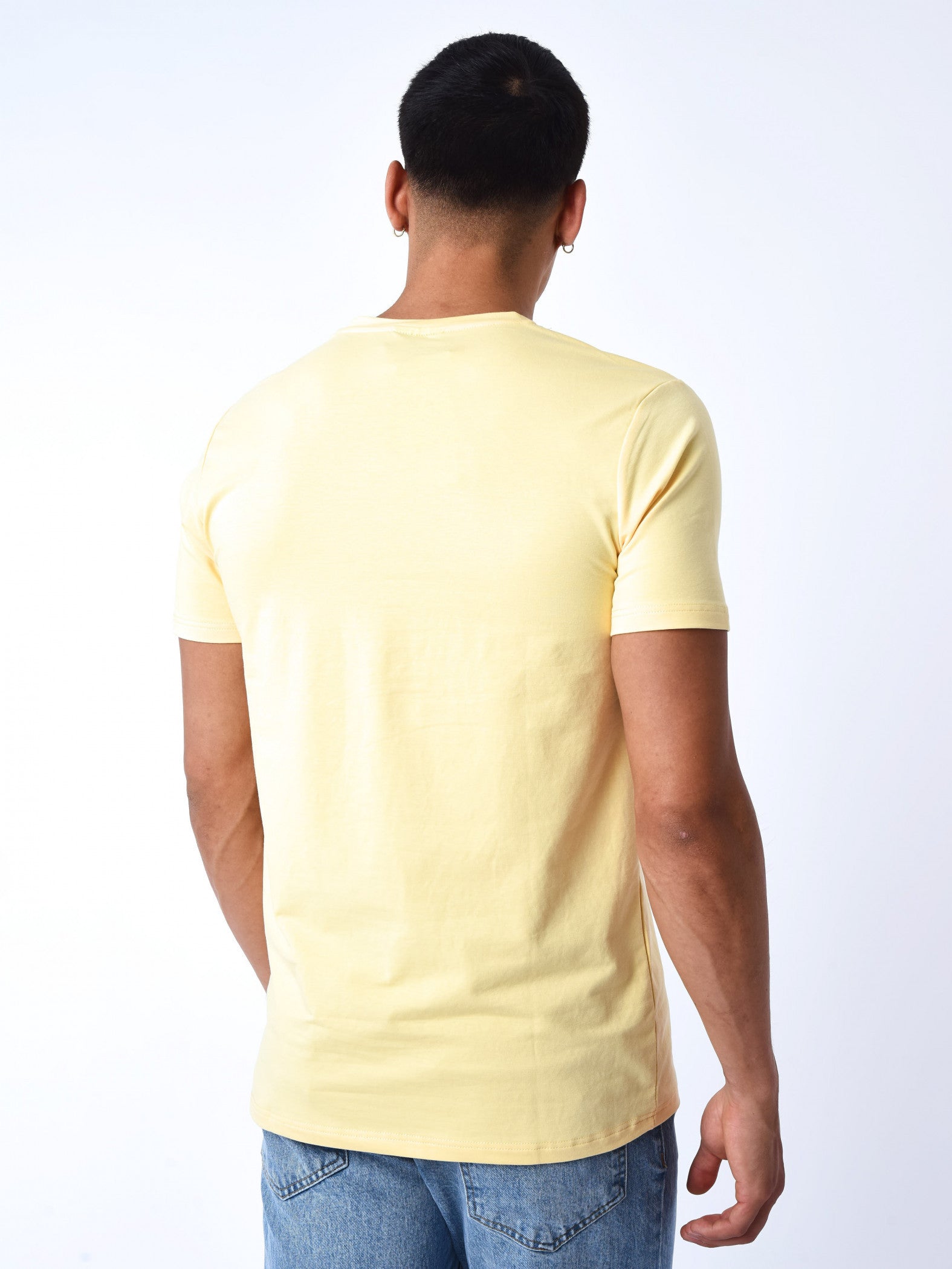 tee-shirt-basic-broderie-logo-project-x-paris-4062-jaune-modelshot