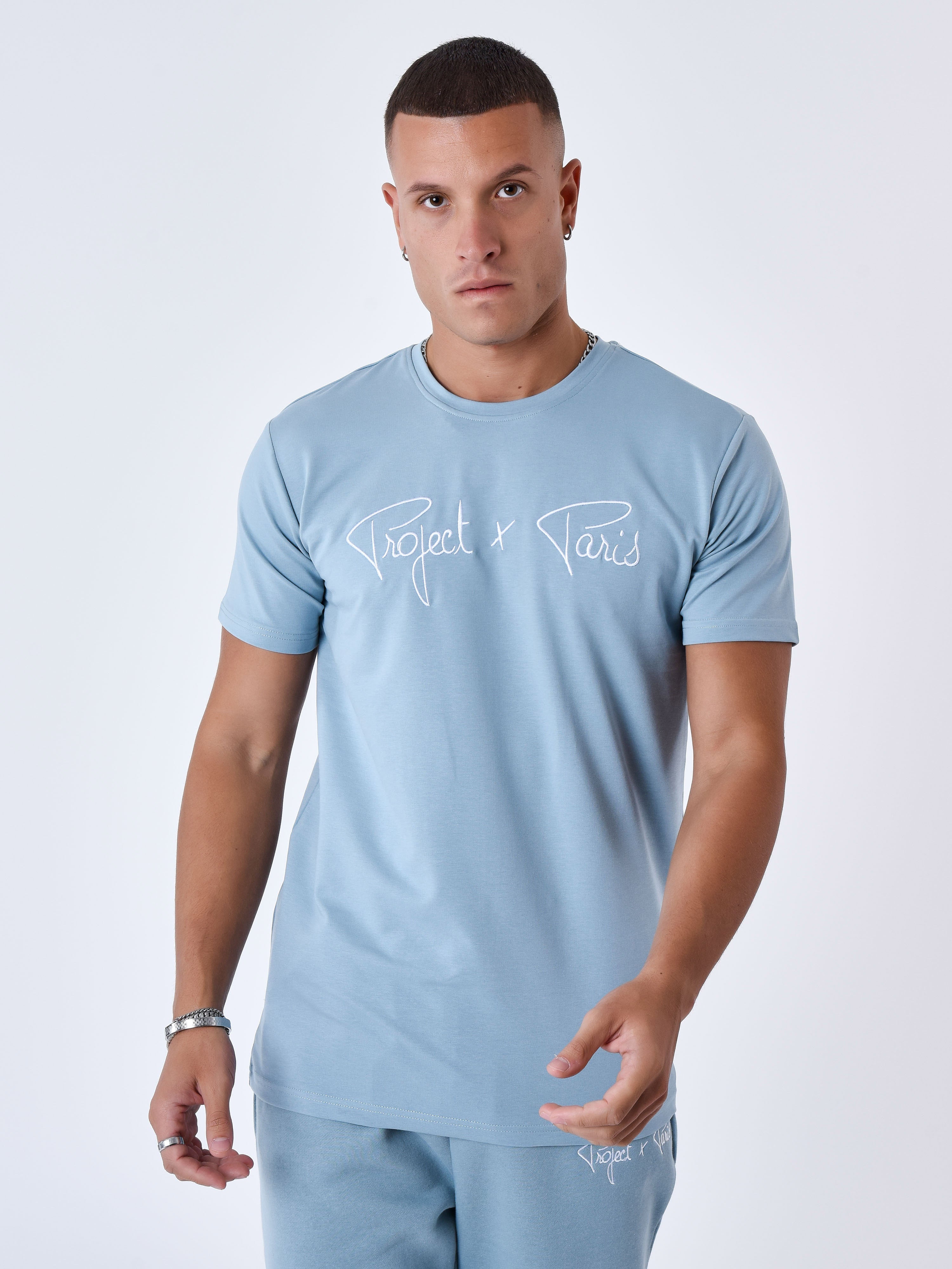 tee-shirt-basic-broderie-logo-project-x-paris-bleu-gris