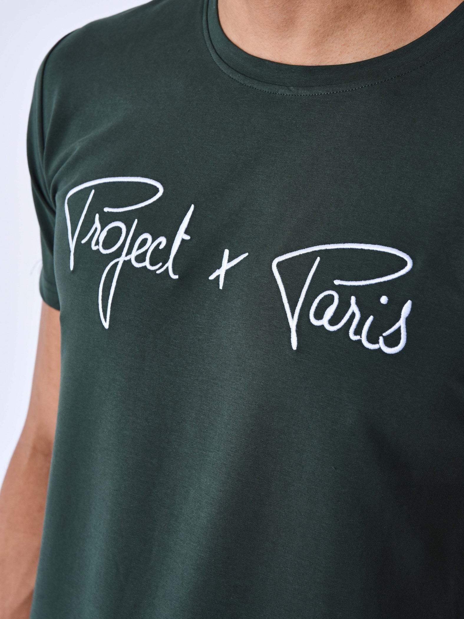 tee-shirt-basic-broderie-logo-project-x-paris-4062-vert
