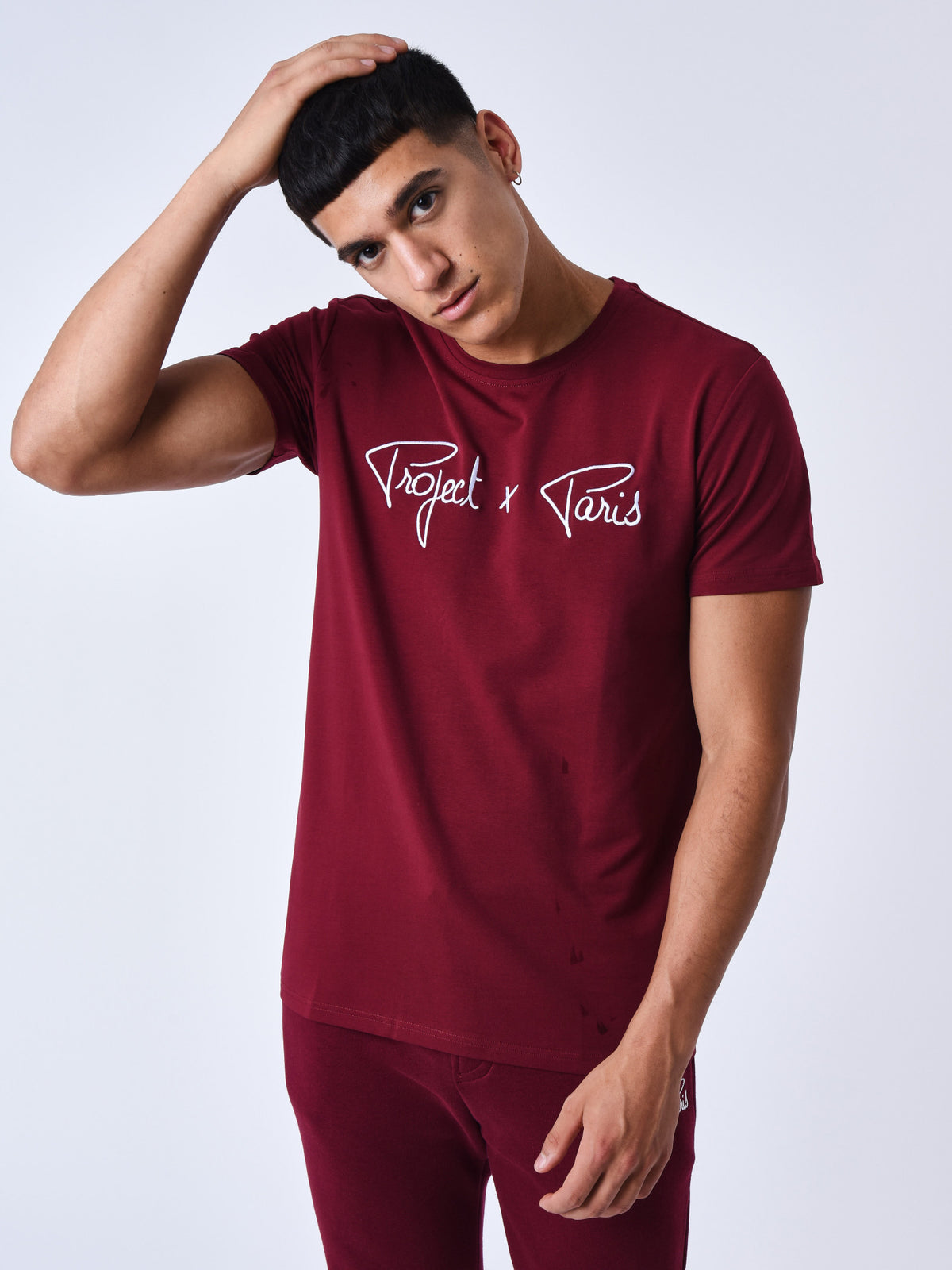 tee-shirt-basic-broderie-logo-project-x-paris-4062-bordeaux