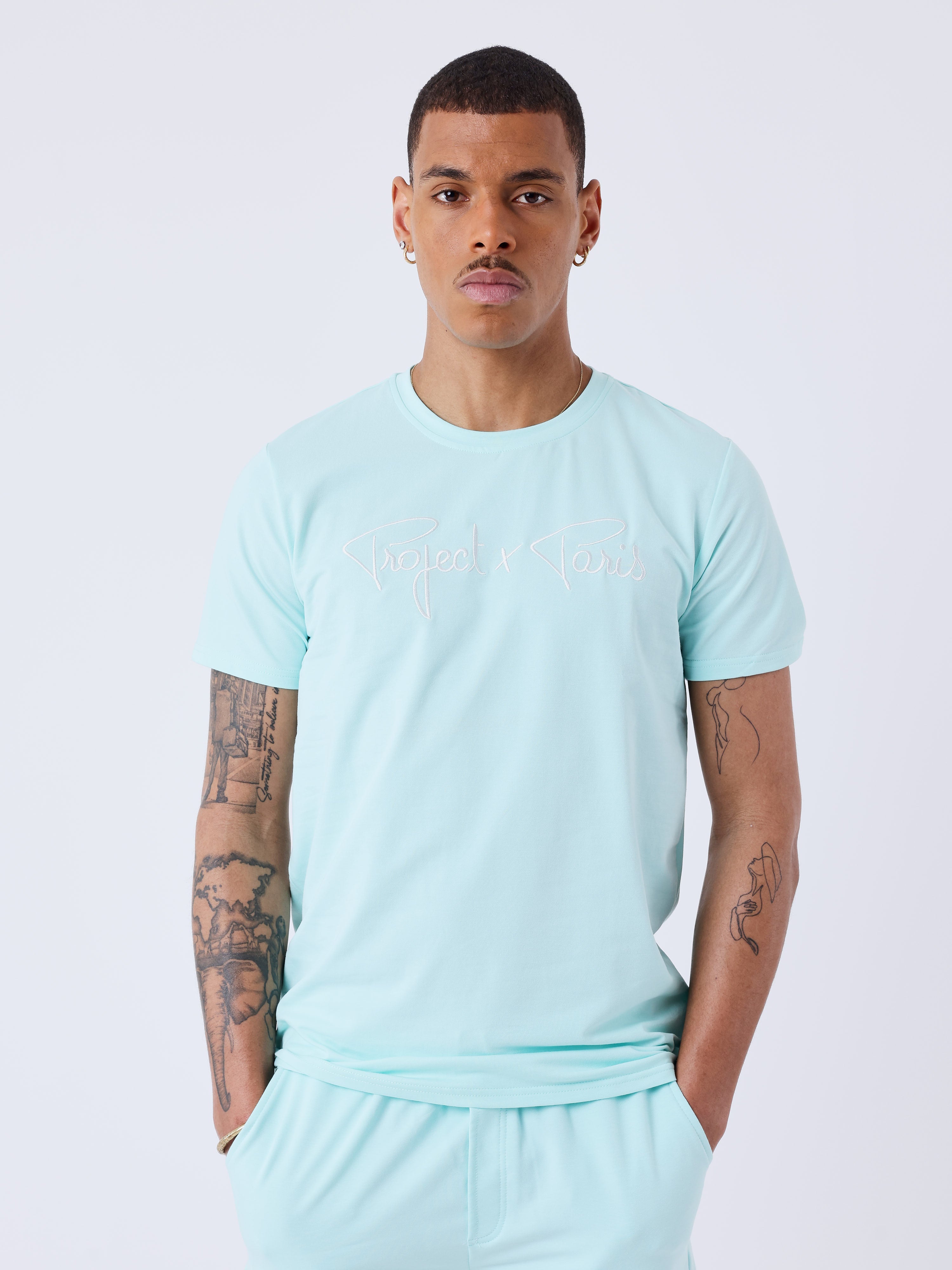 tee-shirt-basic-broderie-logo-project-x-paris-honeydew