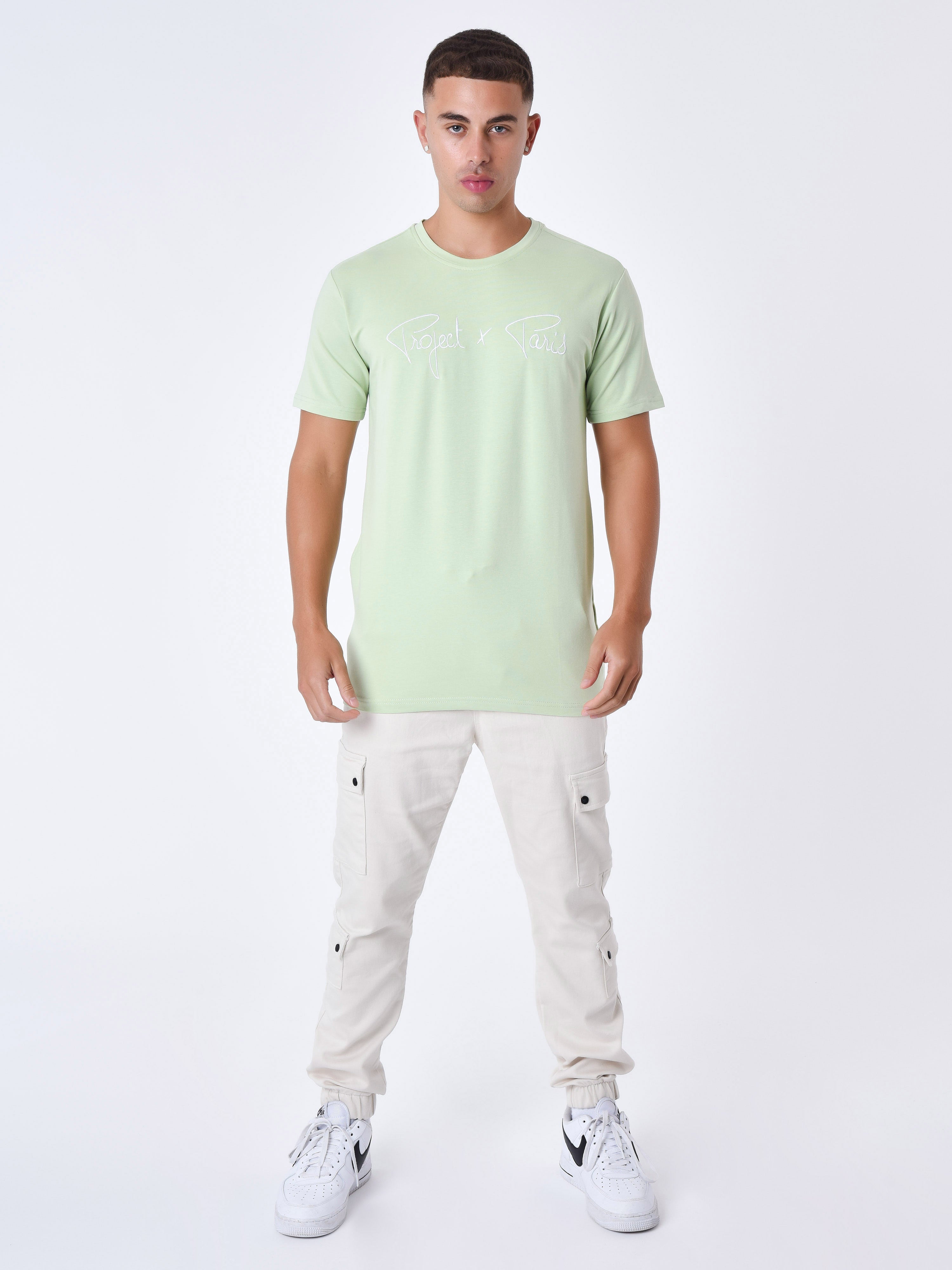 tee-shirt-basic-broderie-logo-project-x-paris-pistache