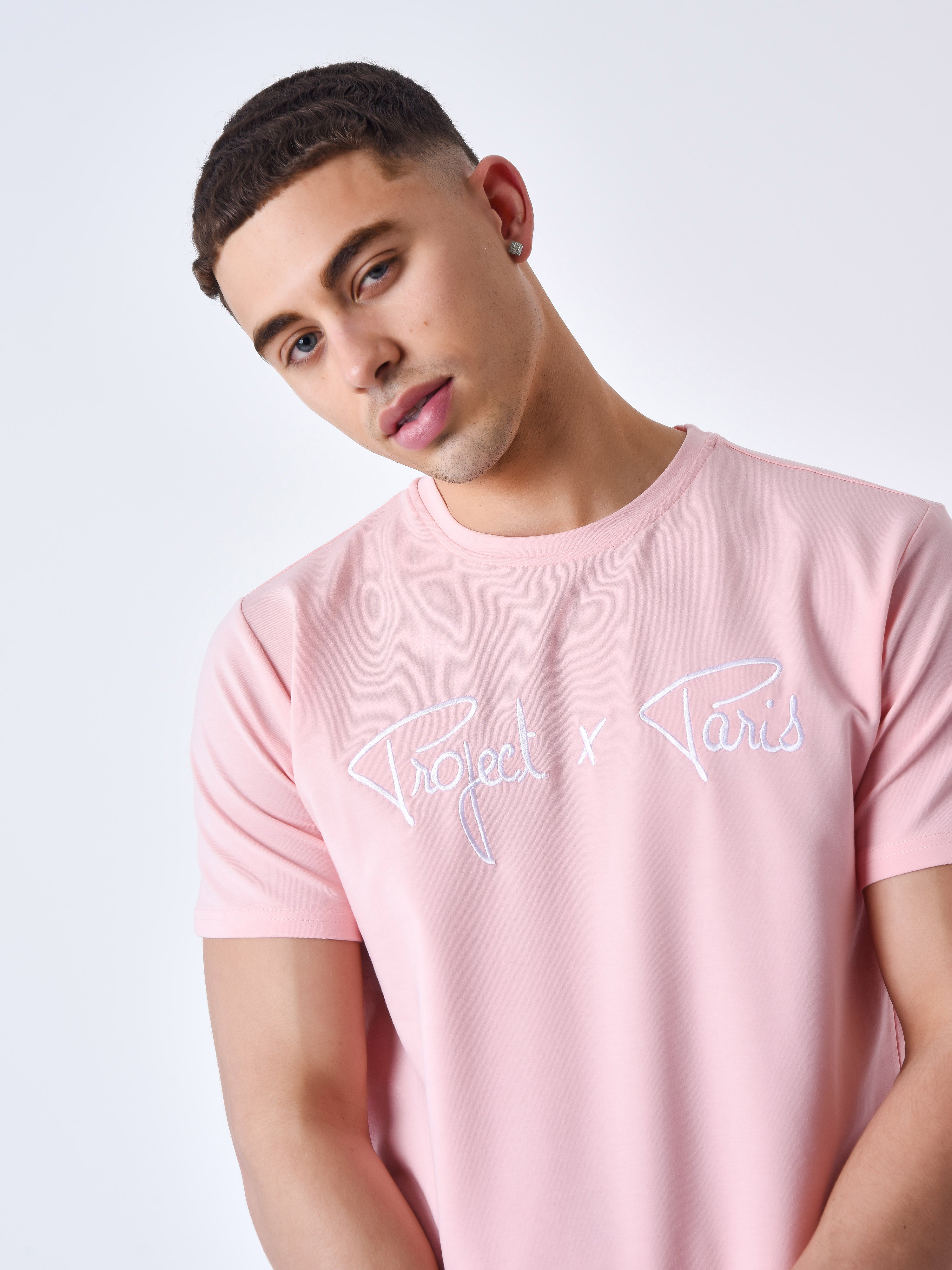 tee-shirt-basic-broderie-logo-project-x-paris-rose