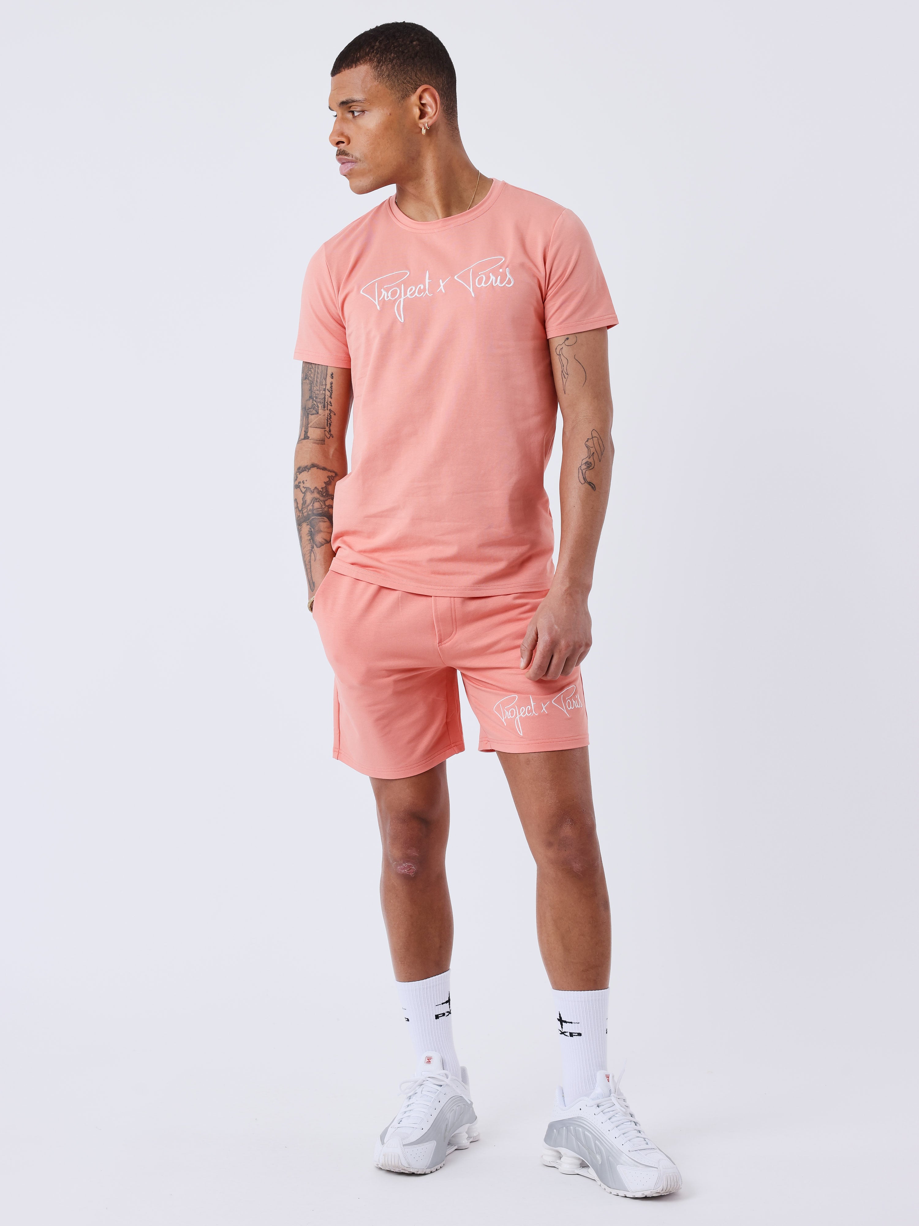 tee-shirt-basic-broderie-logo-project-x-paris-coral