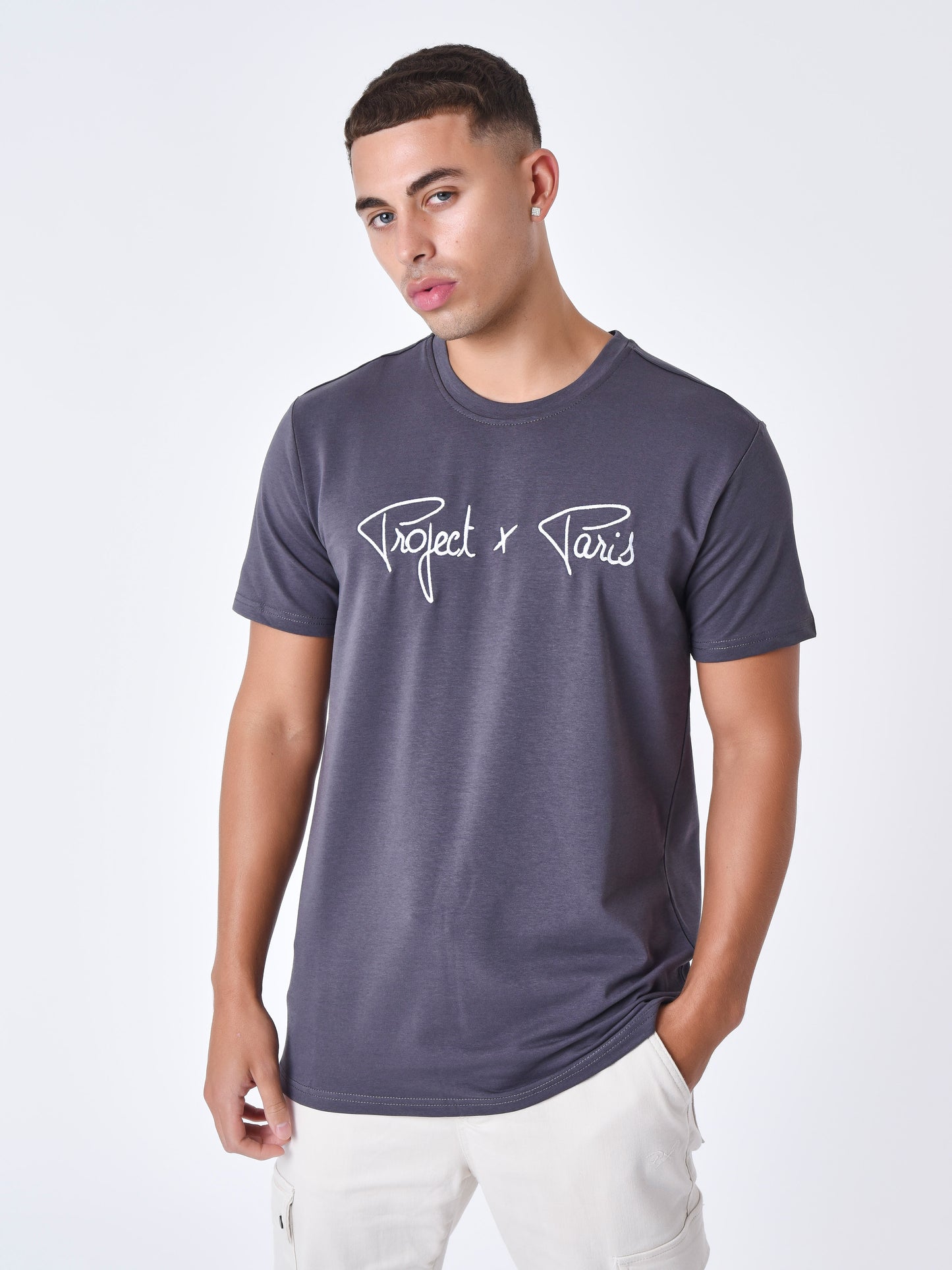 tee-shirt-basic-broderie-logo-project-x-paris-anthracite