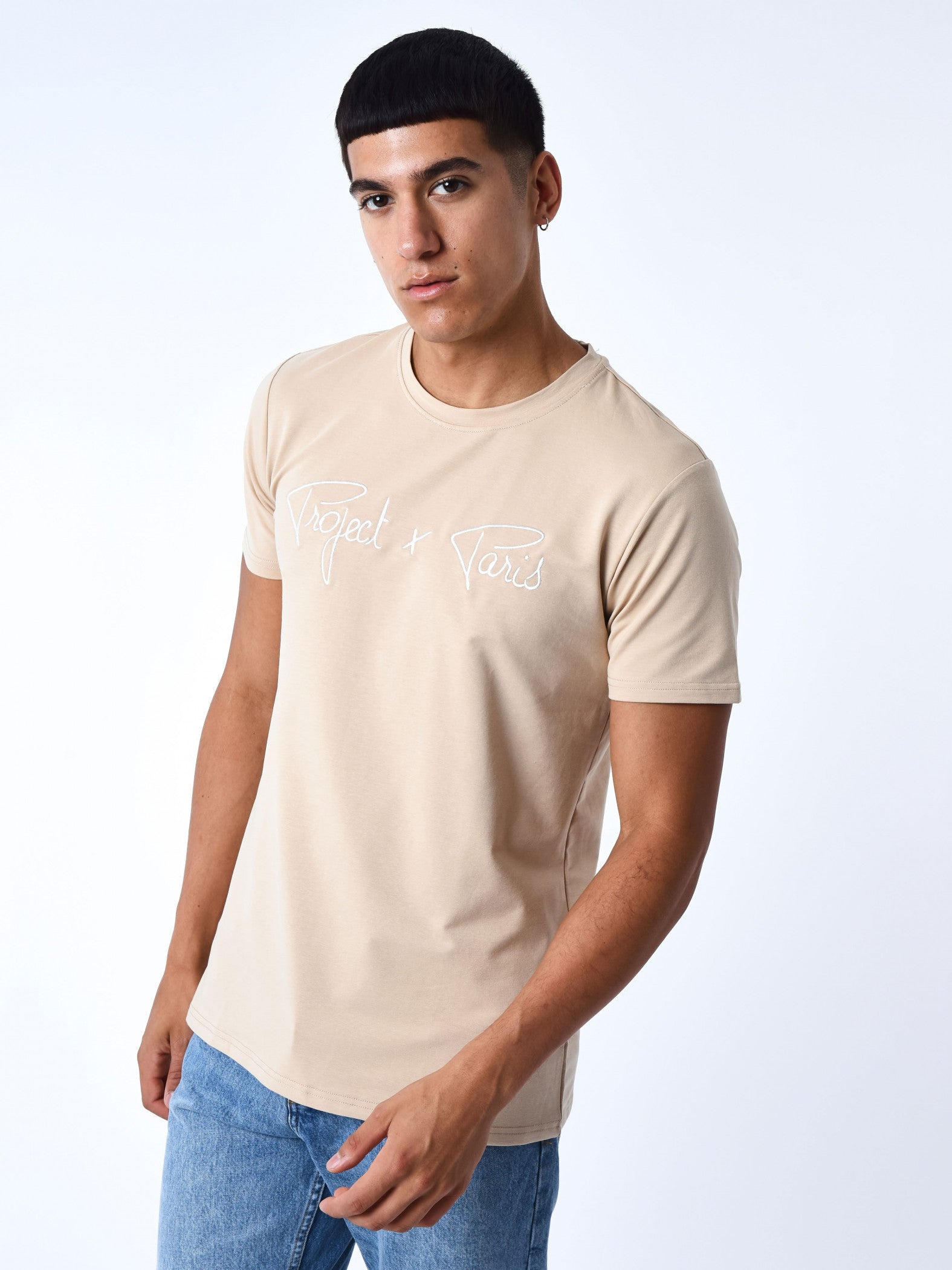 tee-shirt-basic-broderie-logo-project-x-paris-mastic