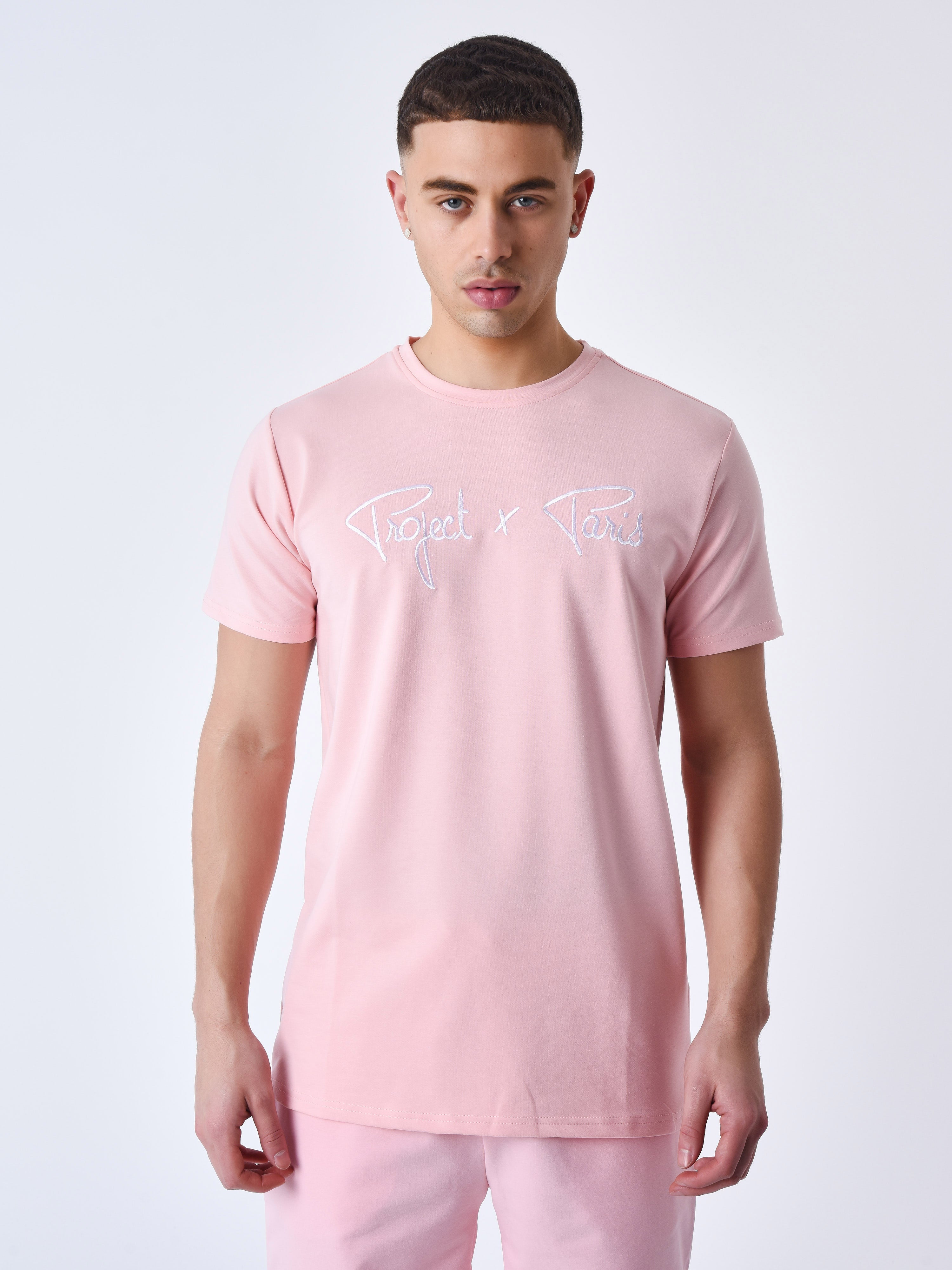 tee-shirt-basic-broderie-logo-project-x-paris-rose
