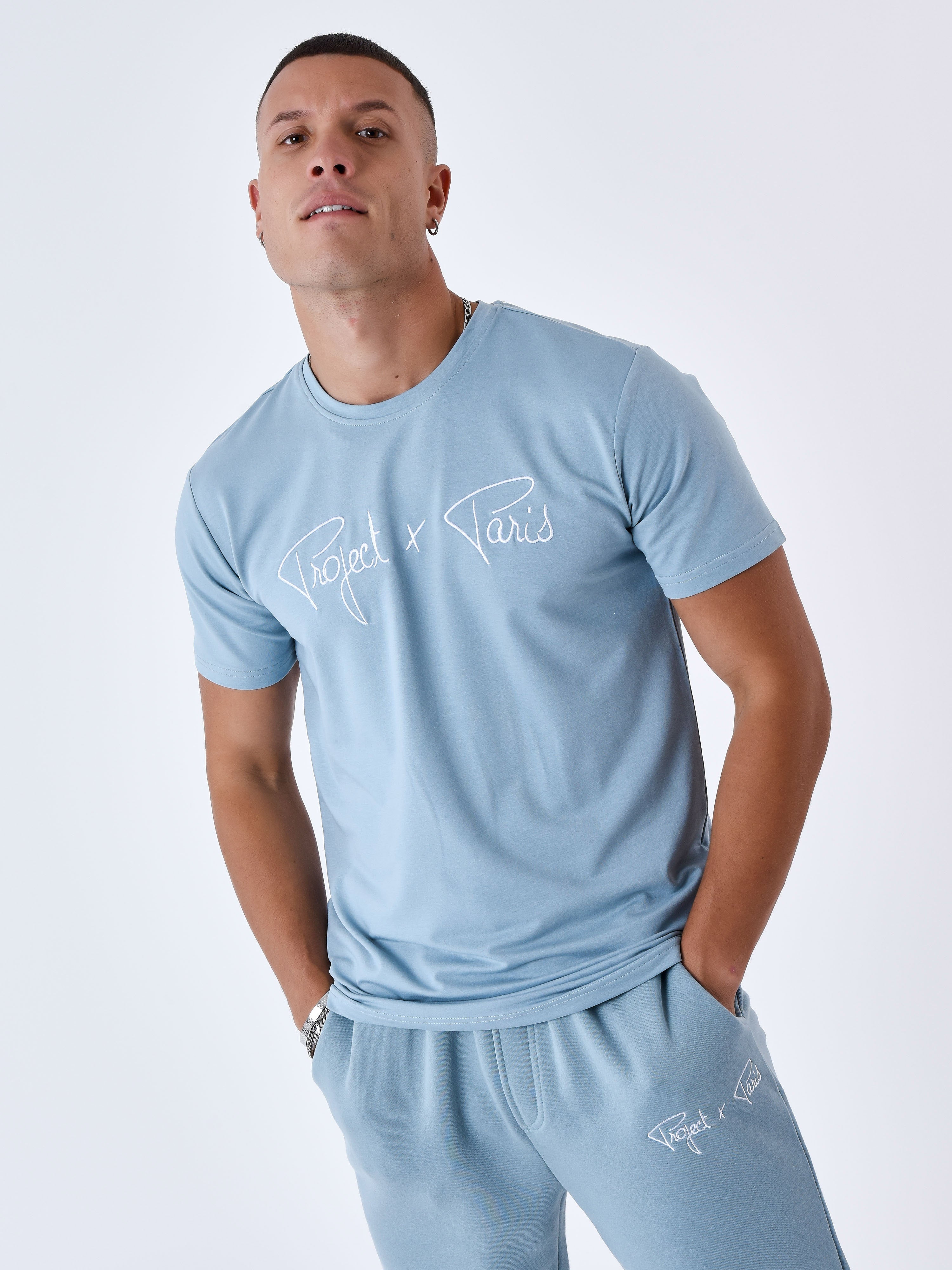 tee-shirt-basic-broderie-logo-project-x-paris-bleu-gris