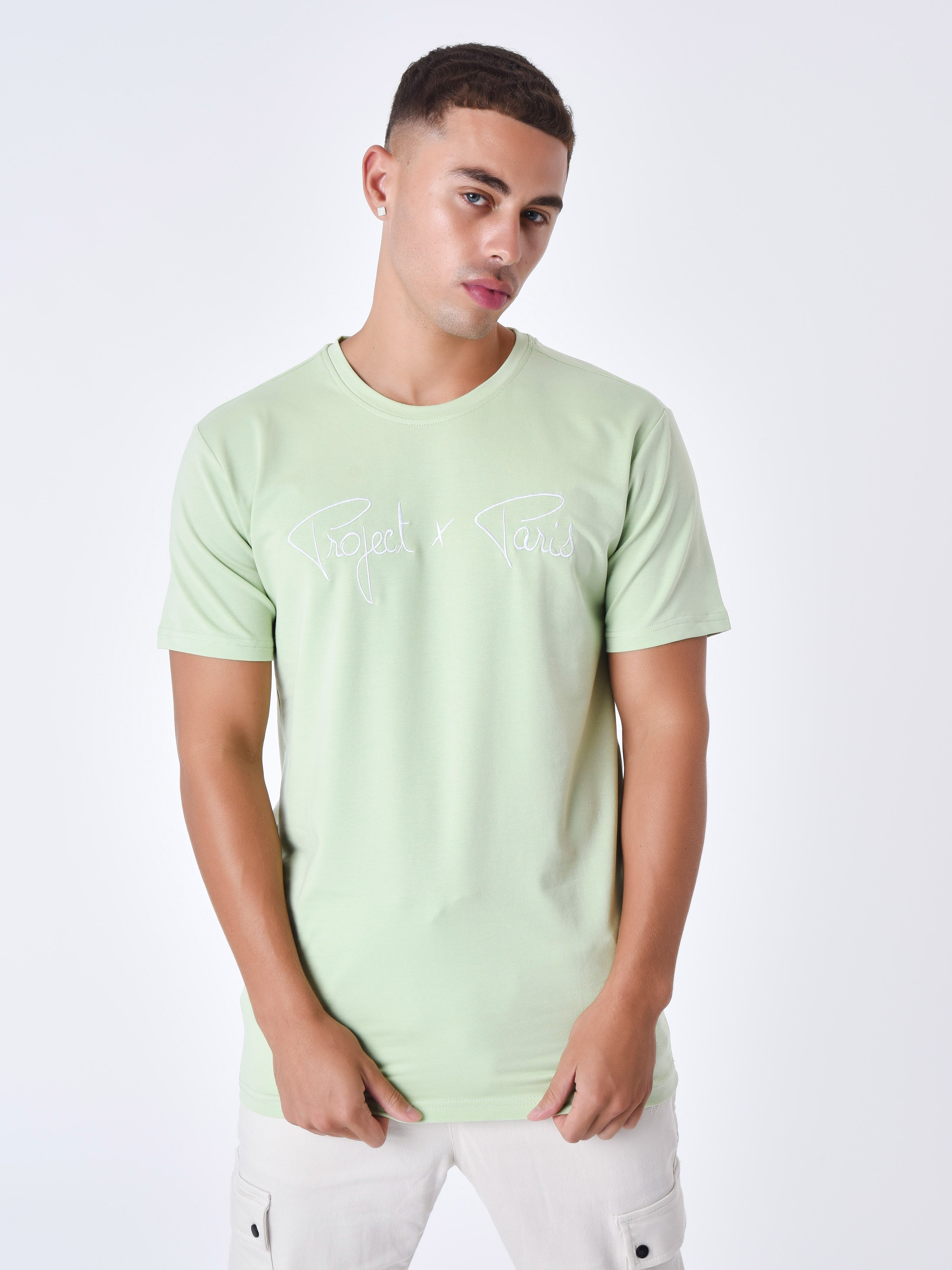 tee-shirt-basic-broderie-logo-project-x-paris-pistache