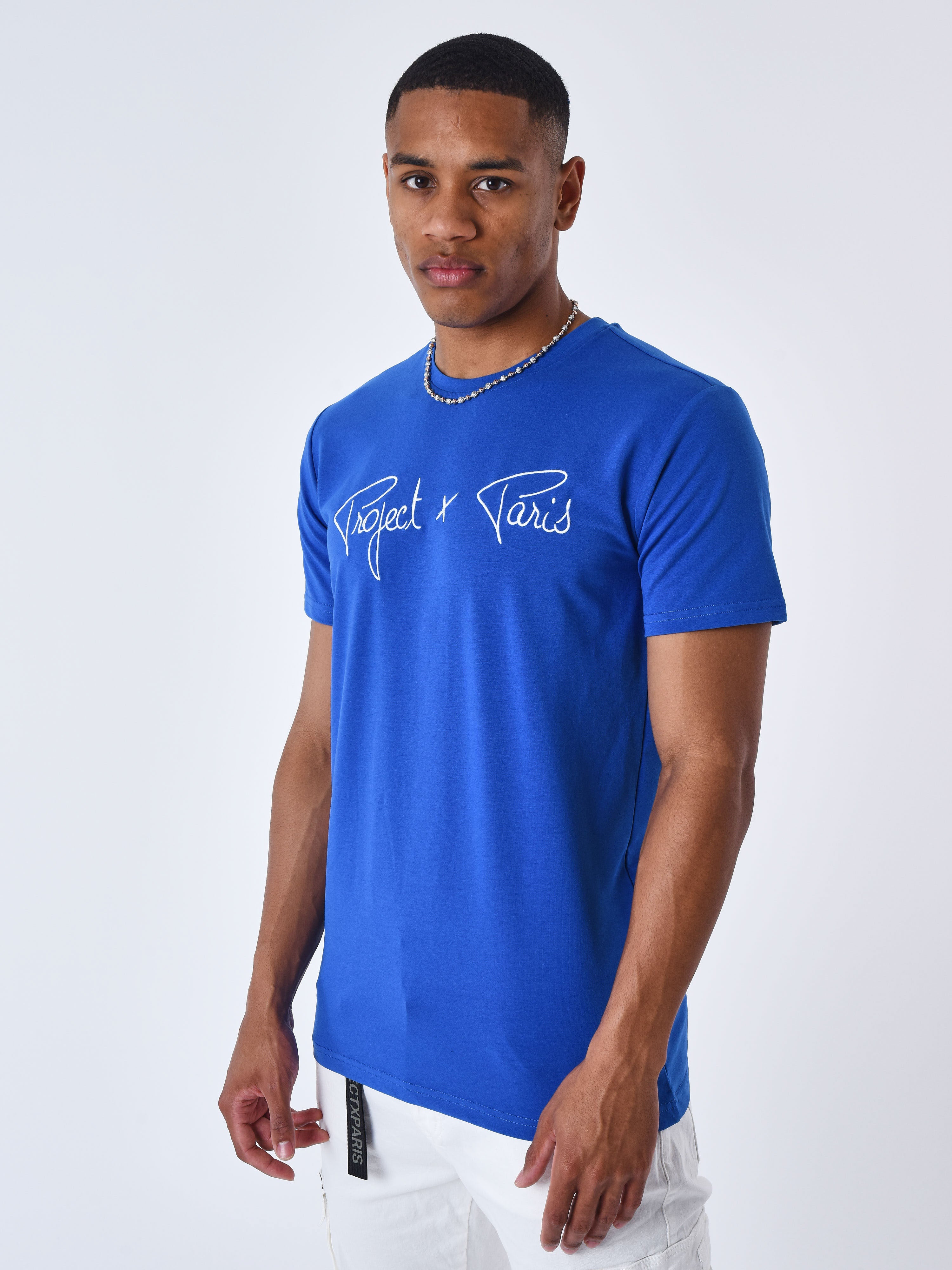 tee-shirt-basic-broderie-logo-project-x-paris-bleu-electrique