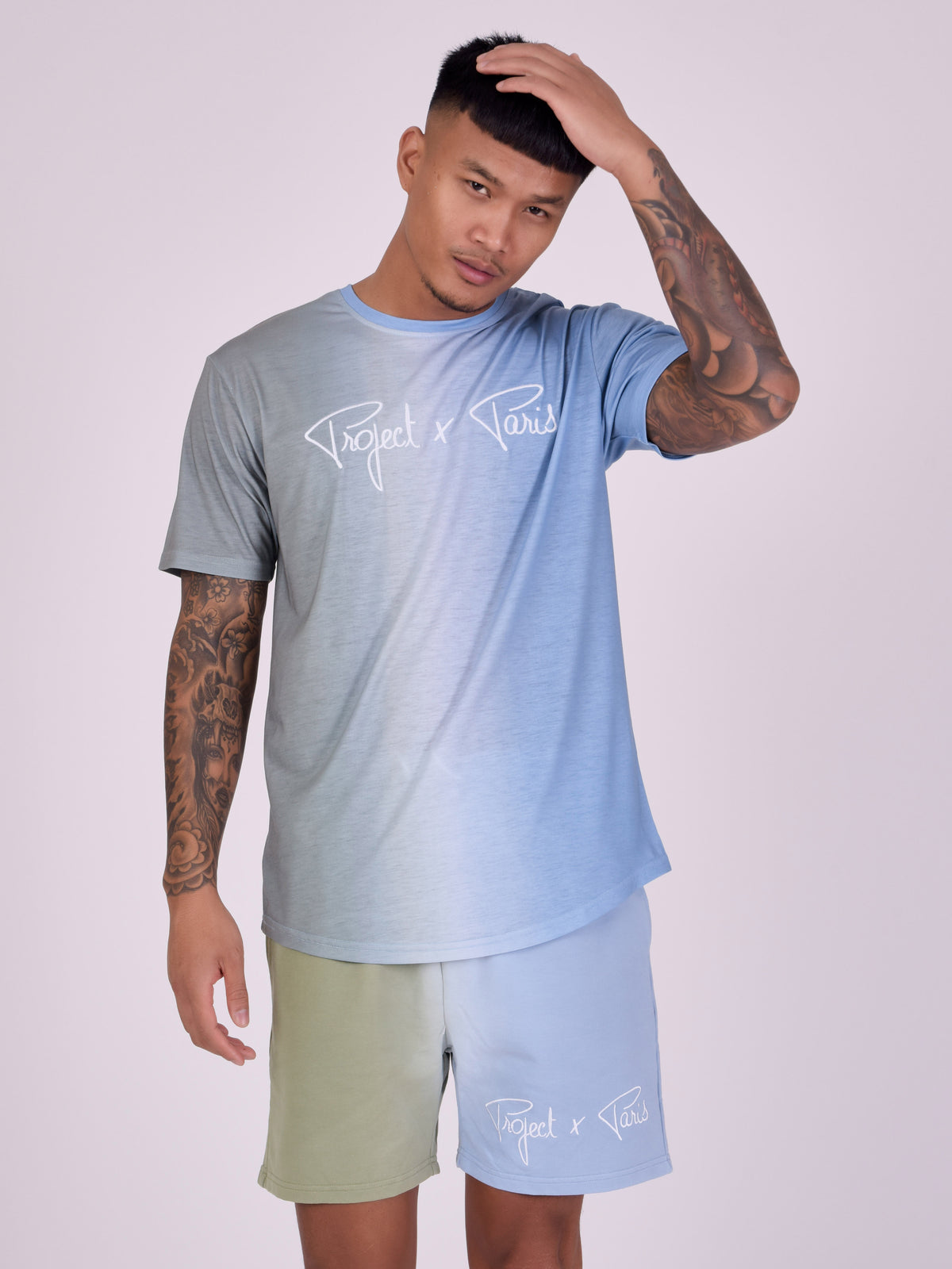 tee-shirt-bicolore-degrade-kaki