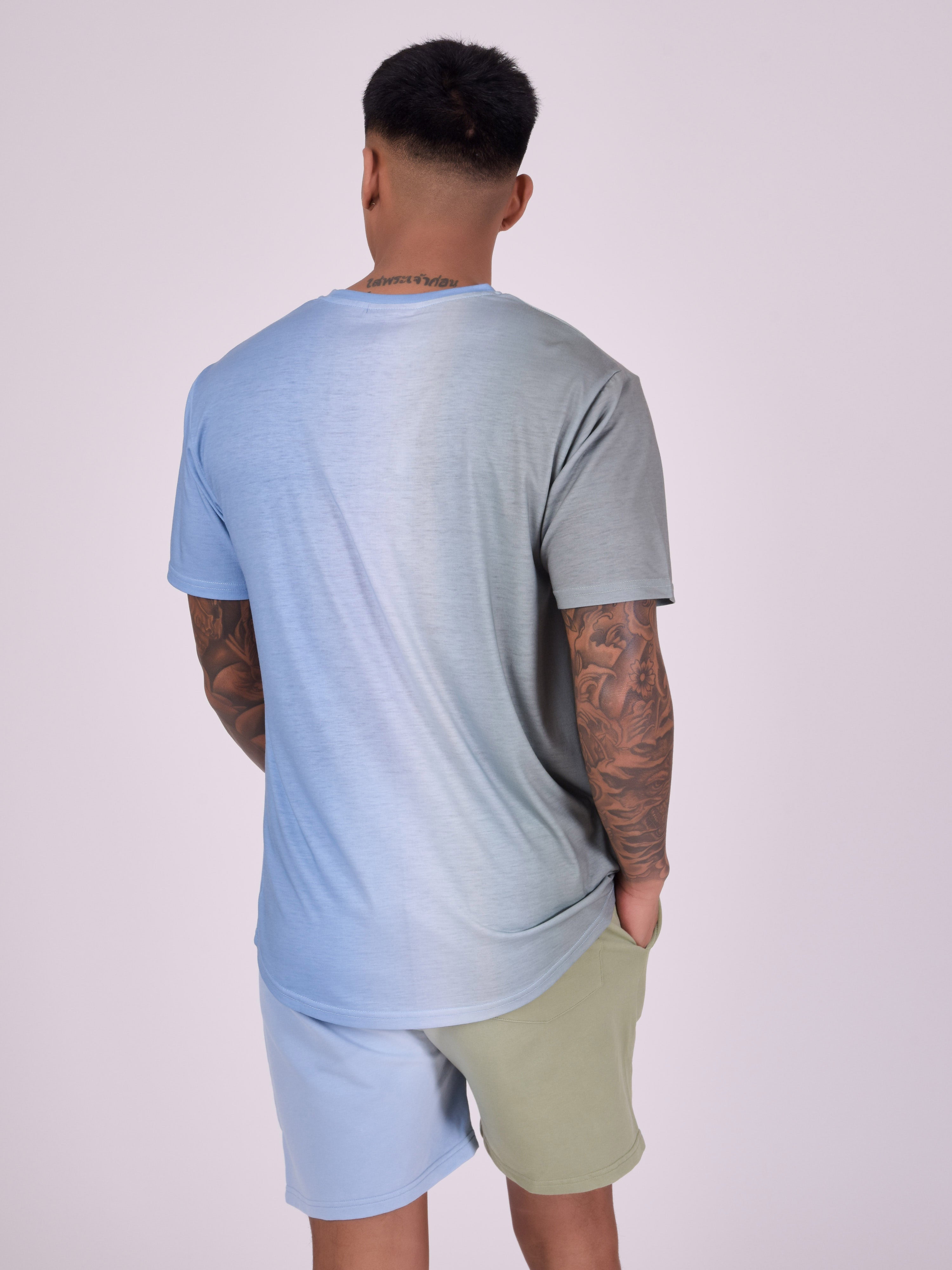 tee-shirt-bicolore-degrade-kaki