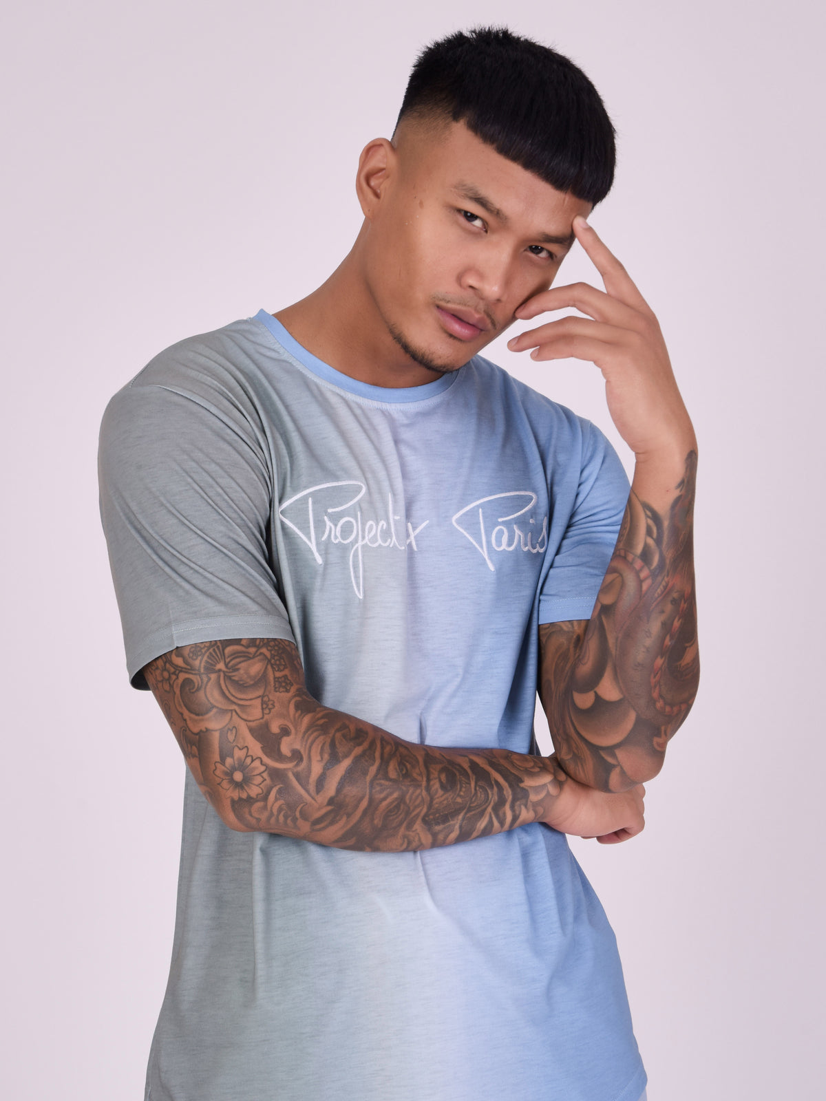 tee-shirt-bicolore-degrade-kaki