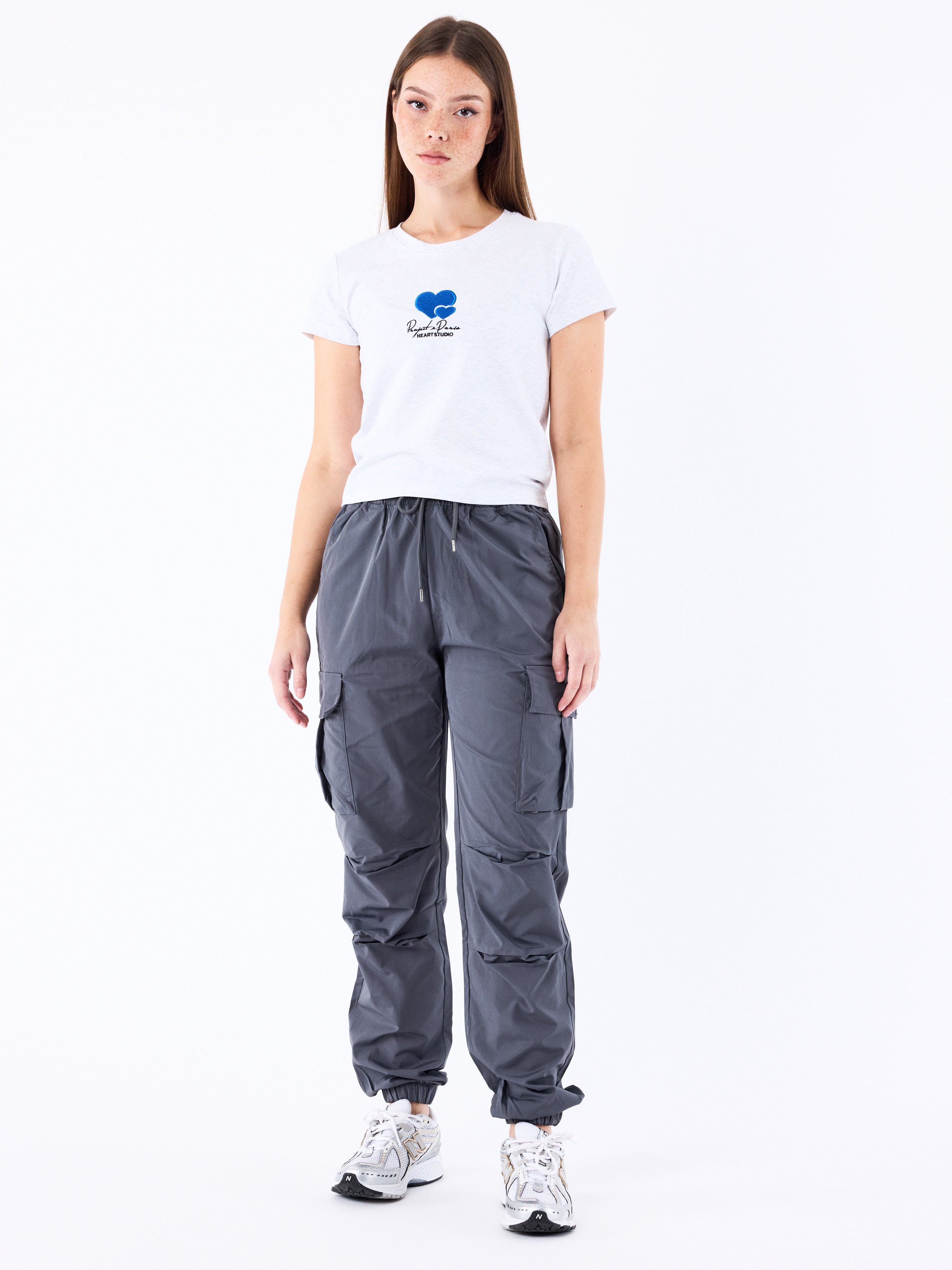 Cold hearts embroidery T-shirt-3