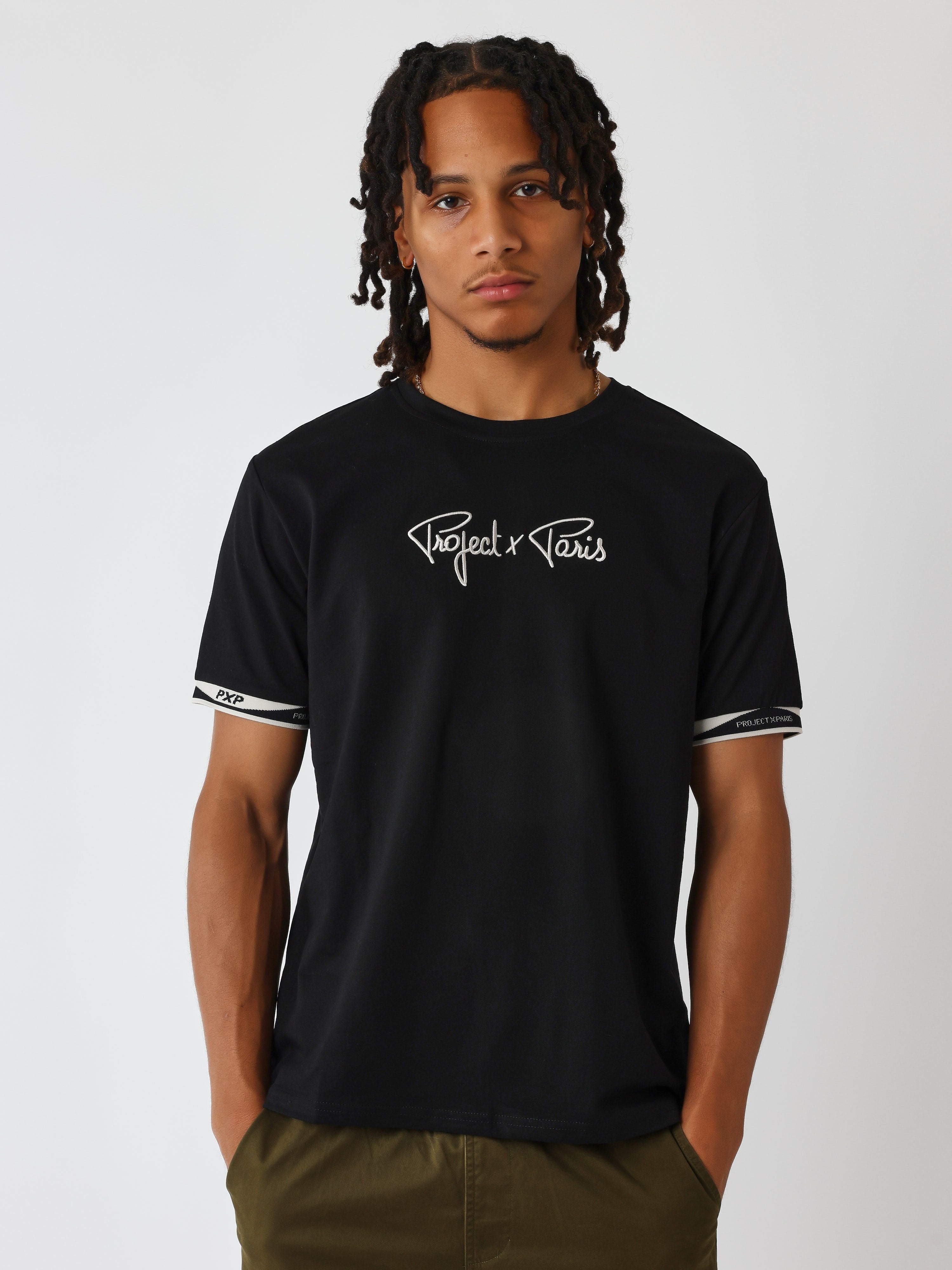 tee-shirt-classique-bord-cote-wavy-noir-modelshot