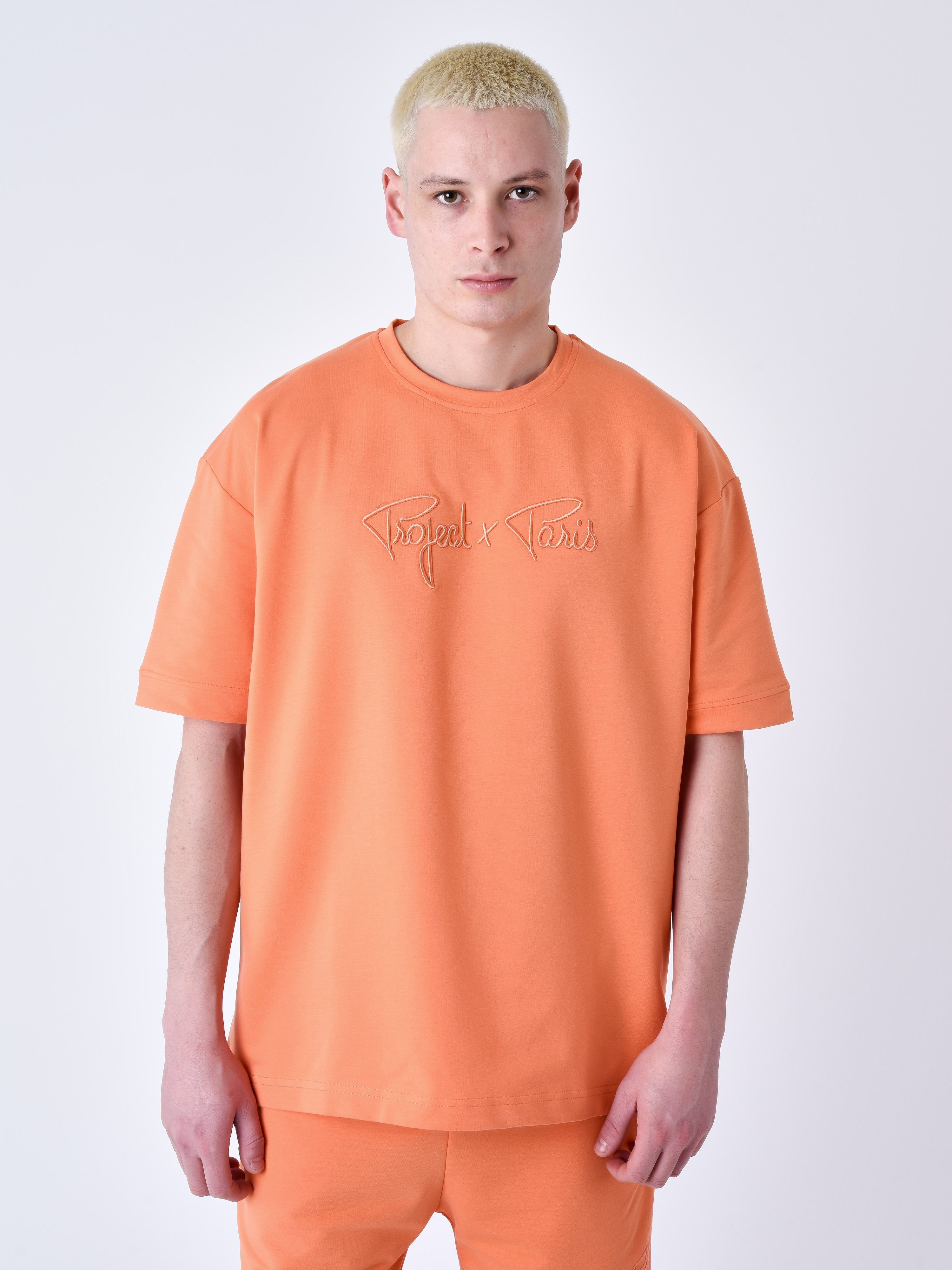 Klassiek T-shirt met full logo Signature borduurwerk-1
