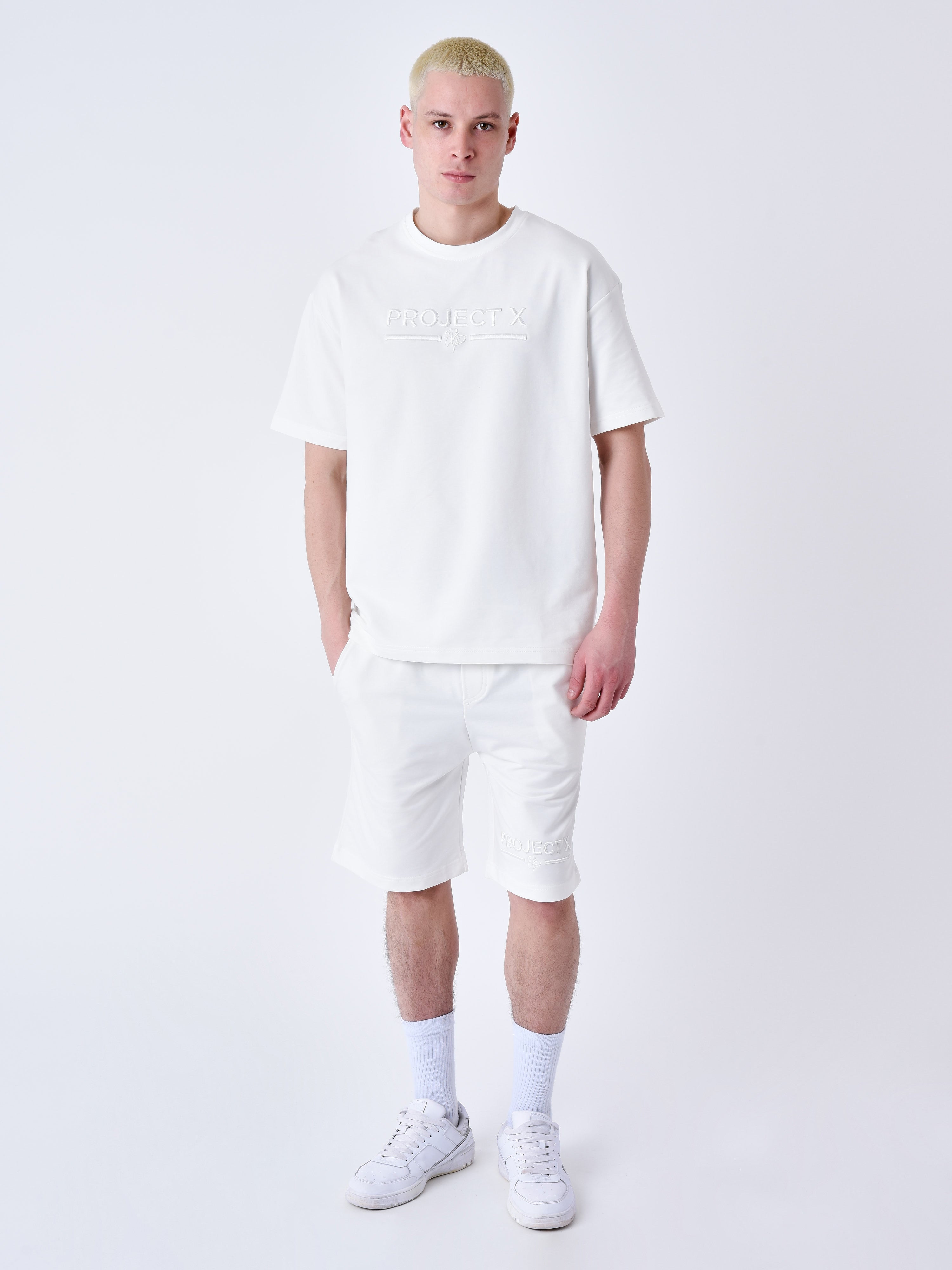 Klasyczny haftowany T-shirt-3