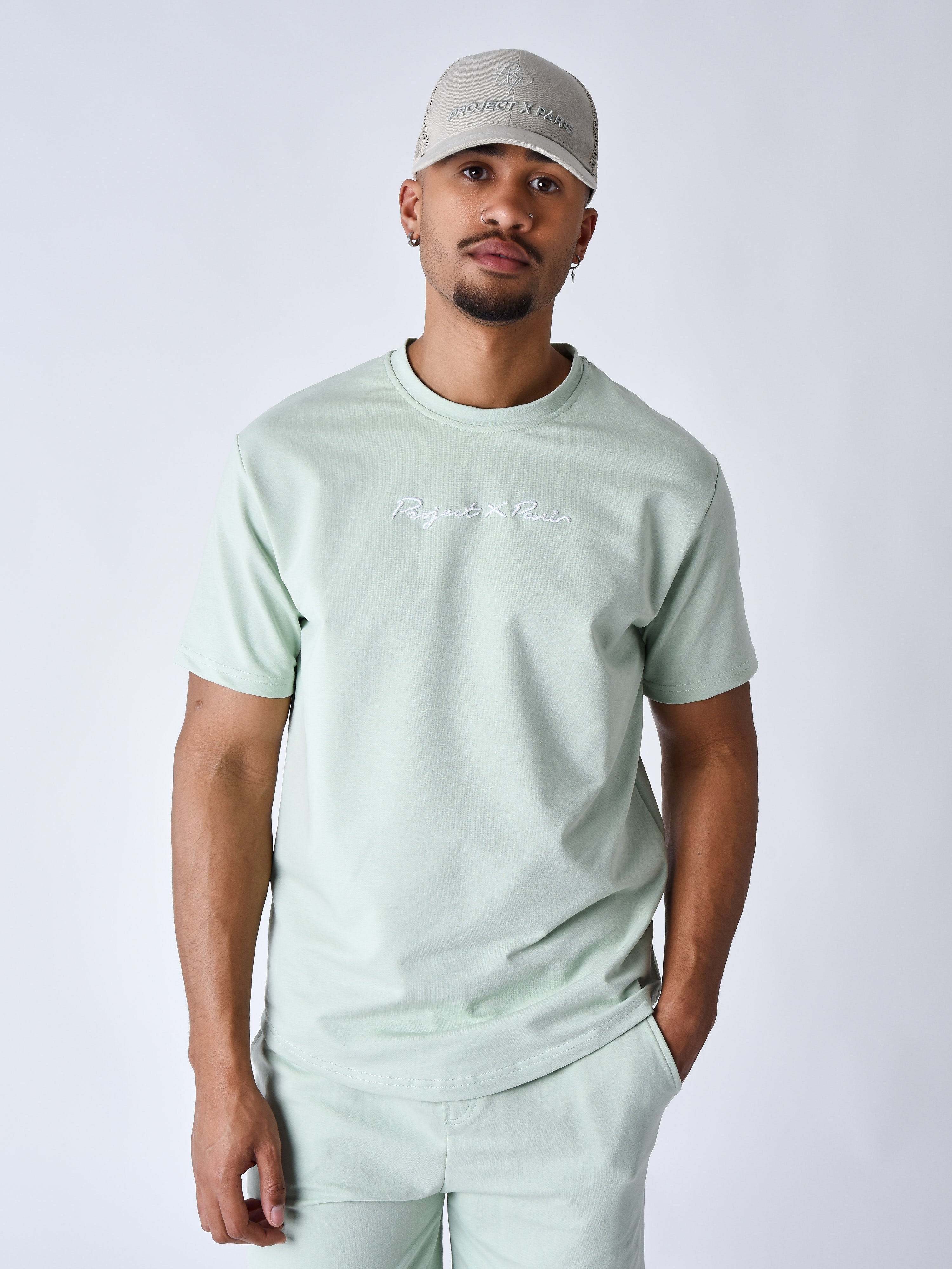 T-shirt classique brodé-1