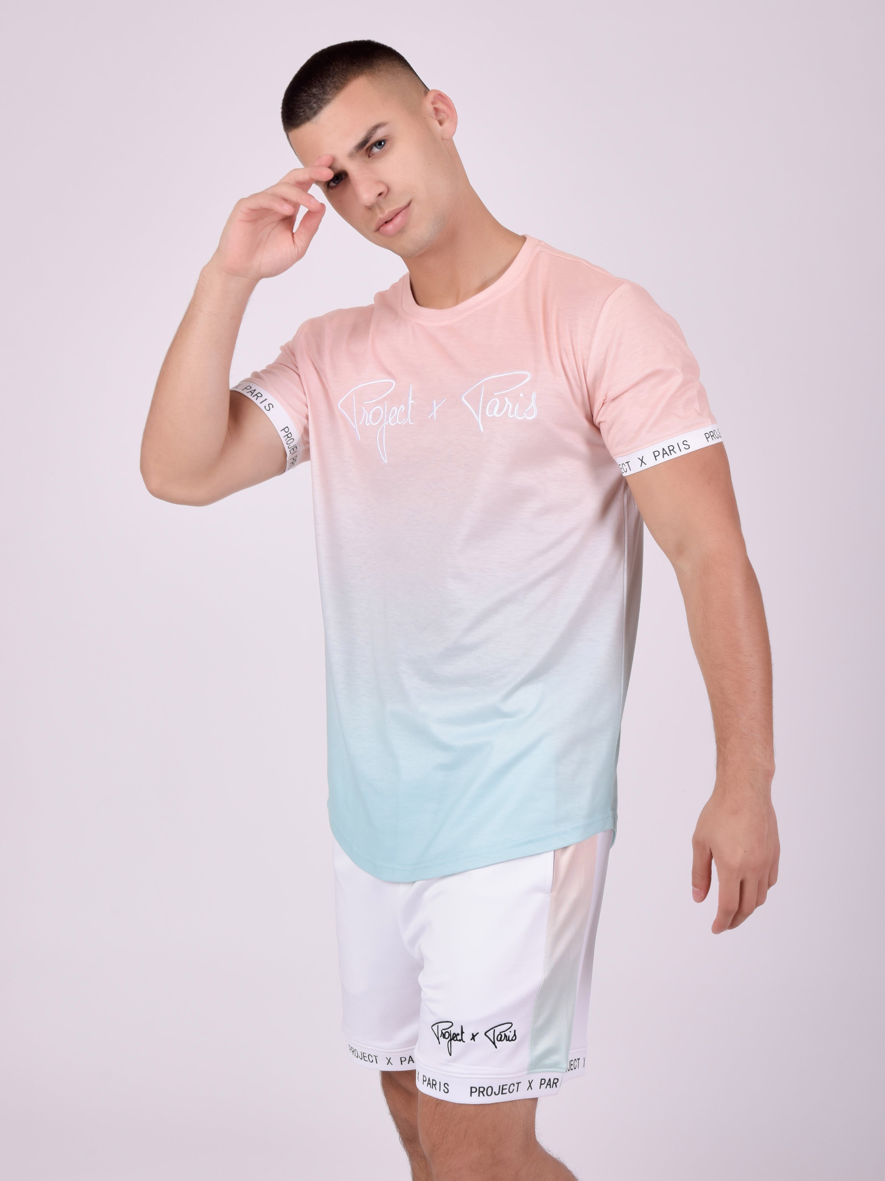 T-shirt med gradient-1