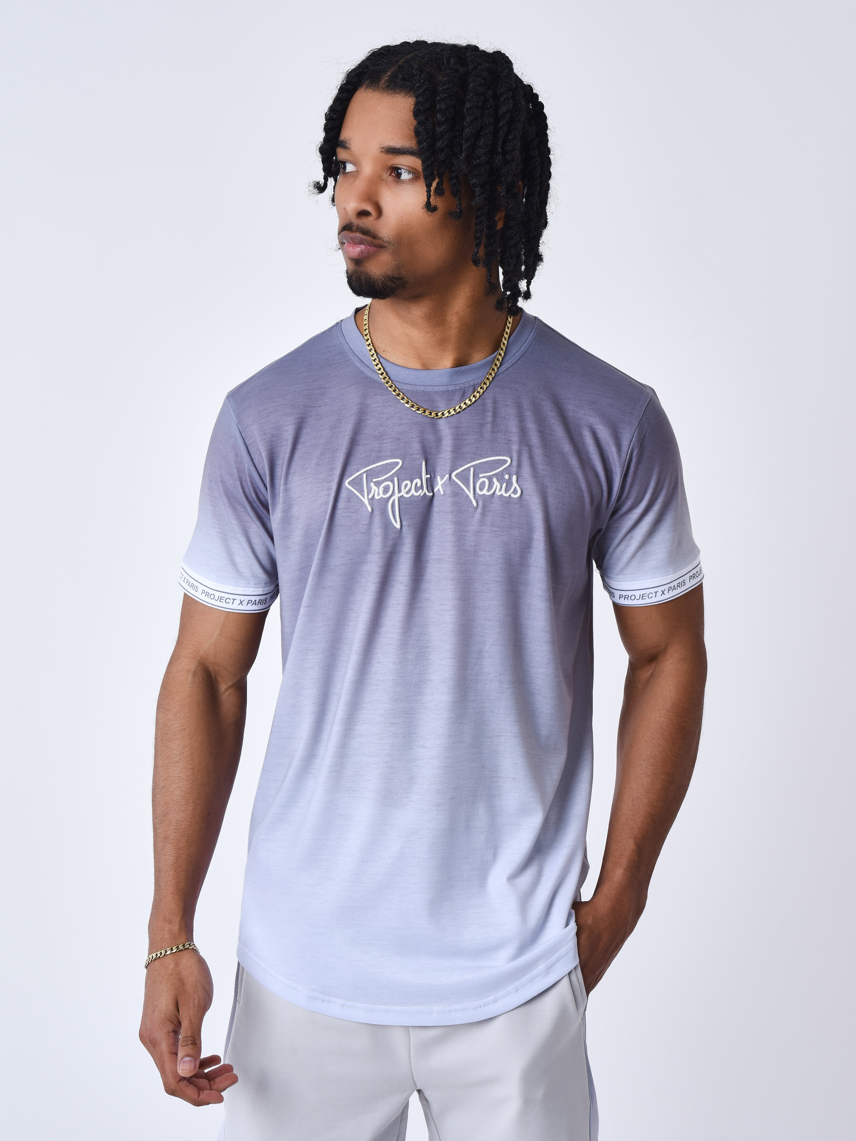 T-shirt effet dégradé-3