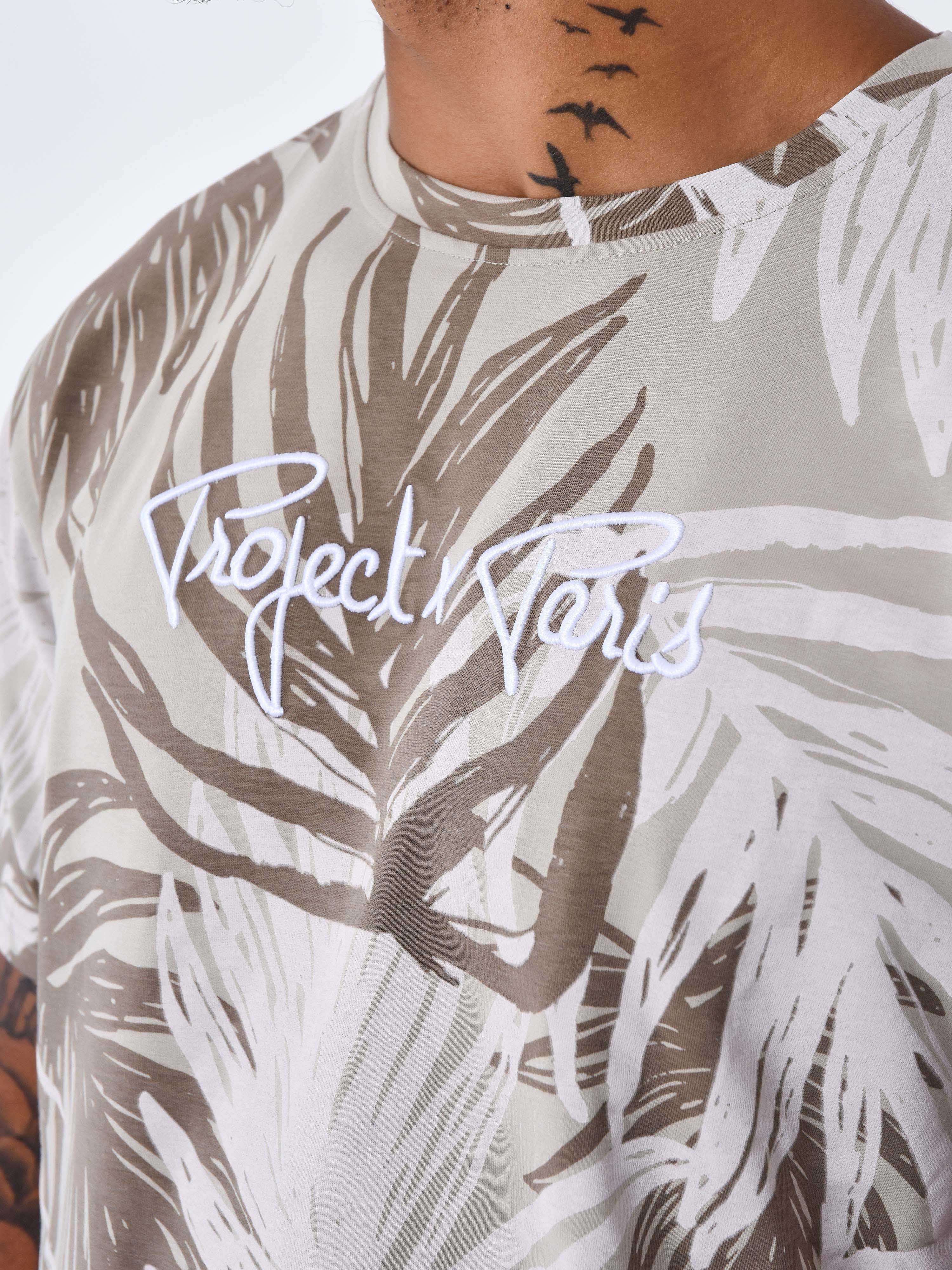 tee-shirt-motif-all-over-feuilles-de-palmier-beige