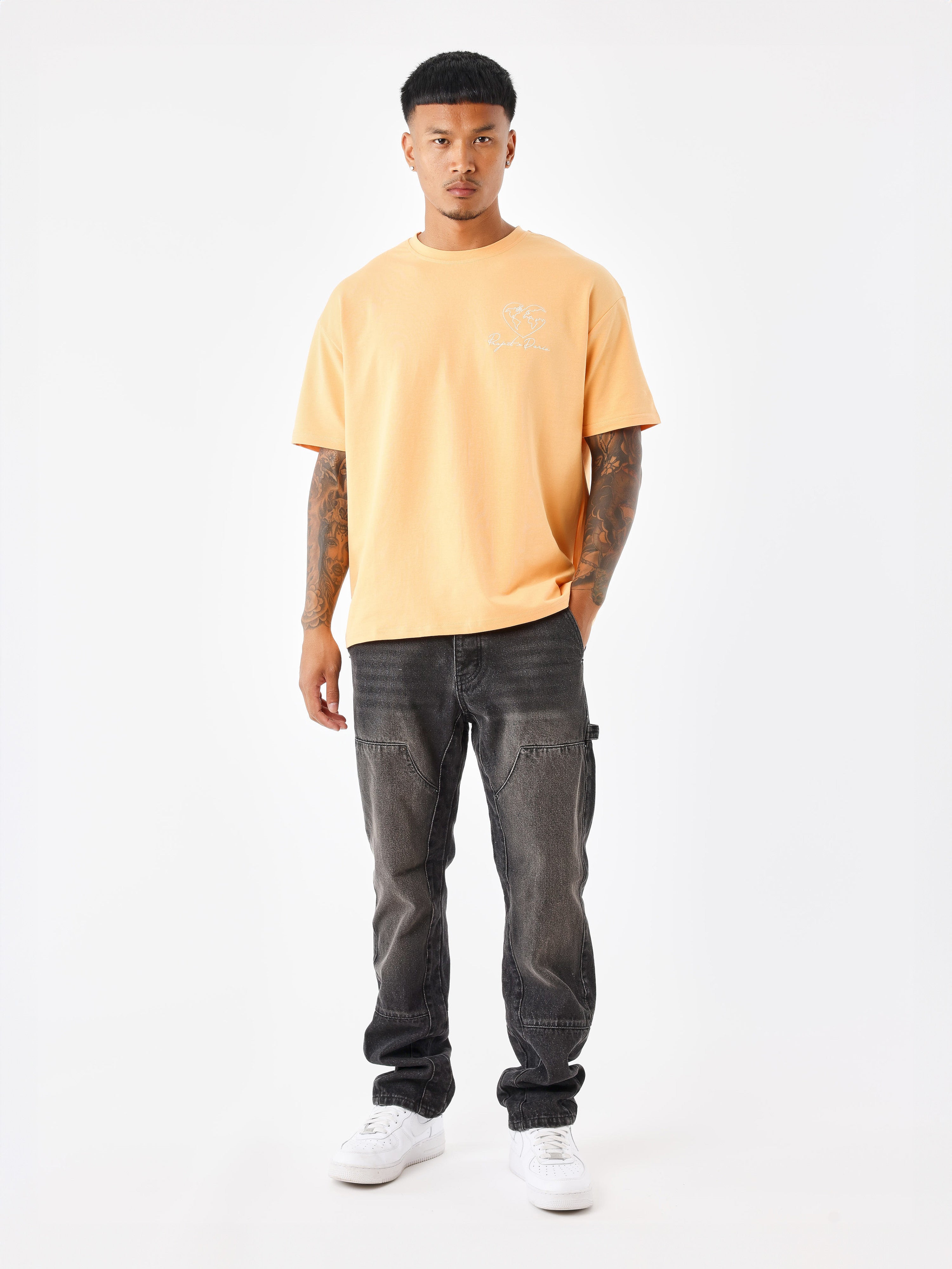 tee-shirt-motif-coeurmonde-apricot-cream