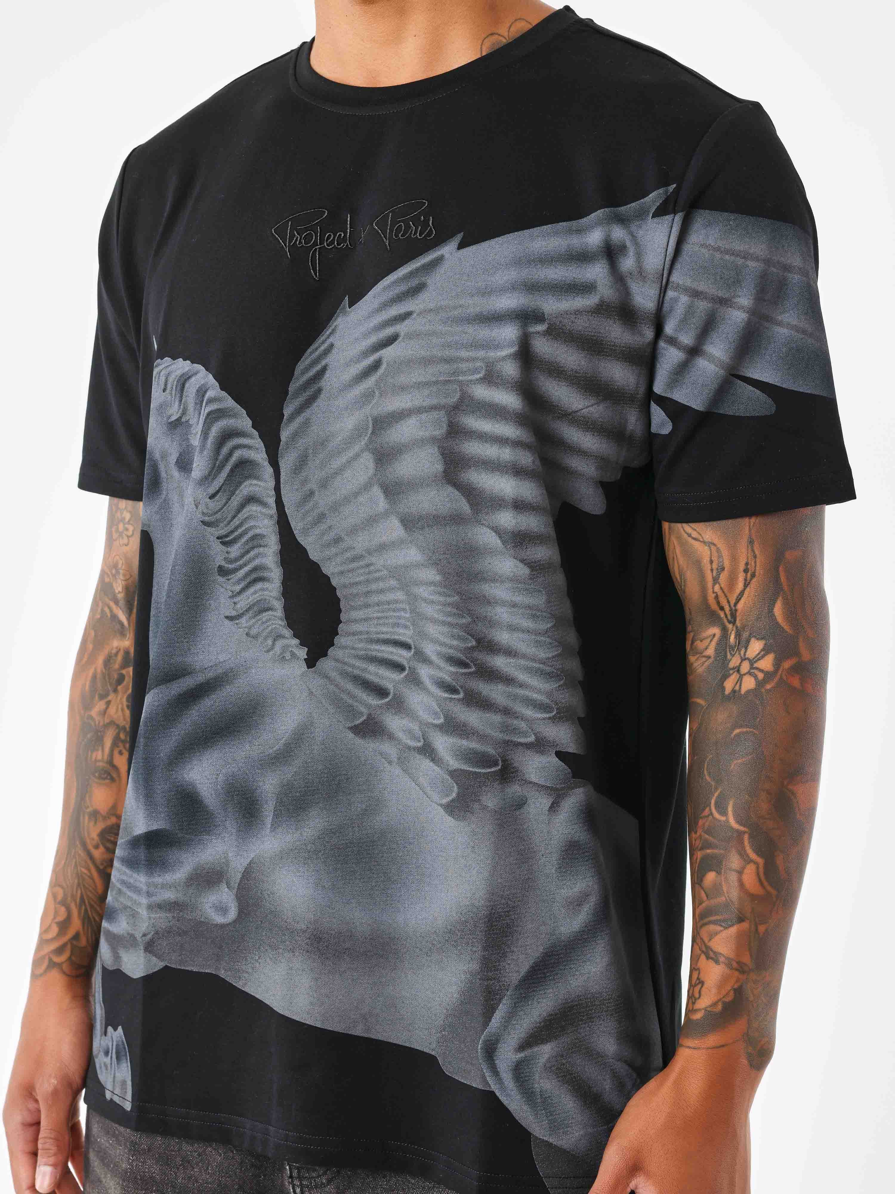 tee-shirt-motif-equestre-noir