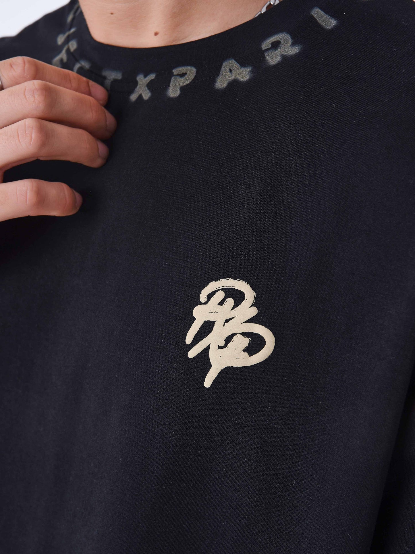 tee-shirt-motif-graph-noir