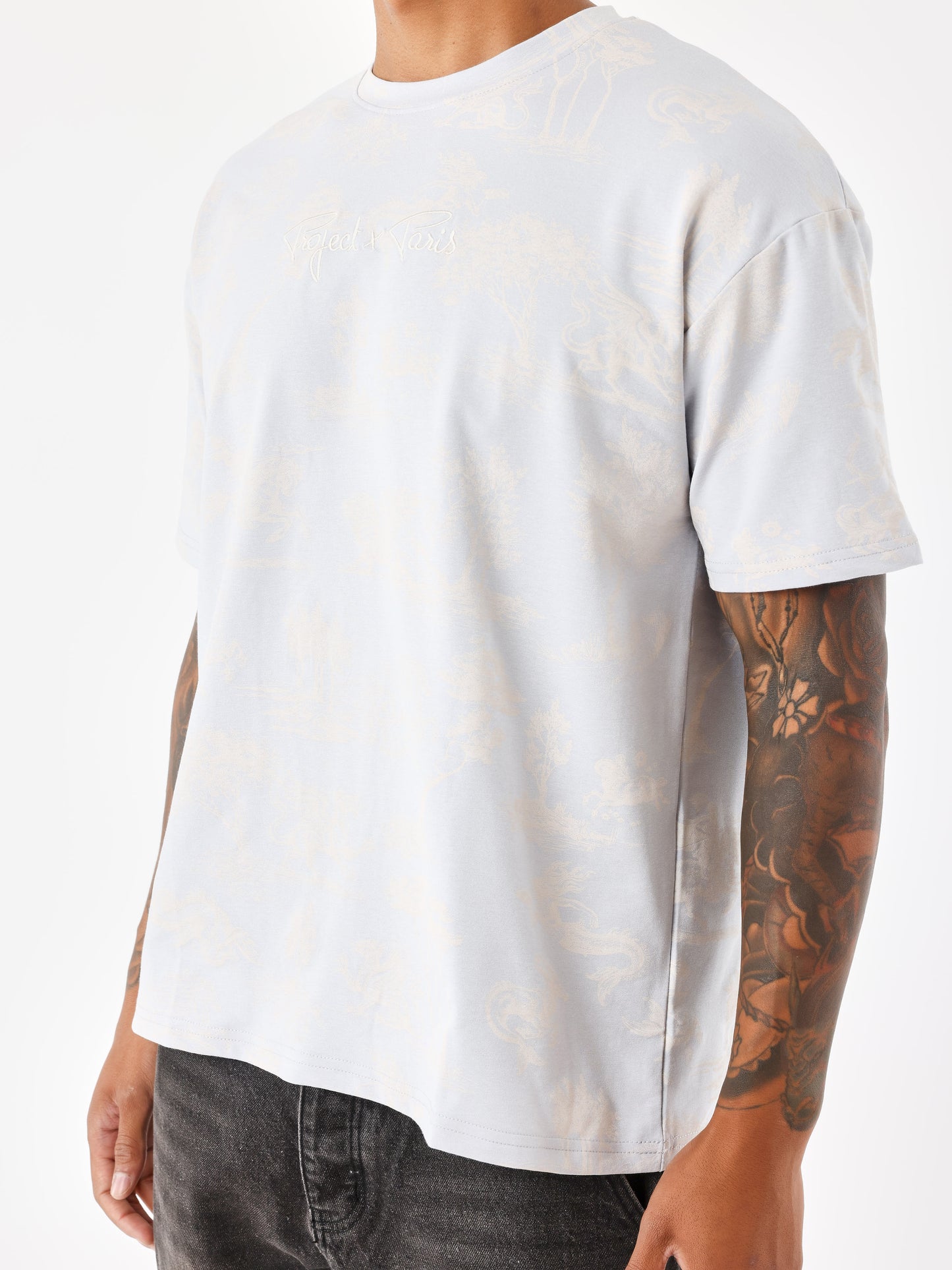 tee-shirt-motif-mythologique-bleu-glacier