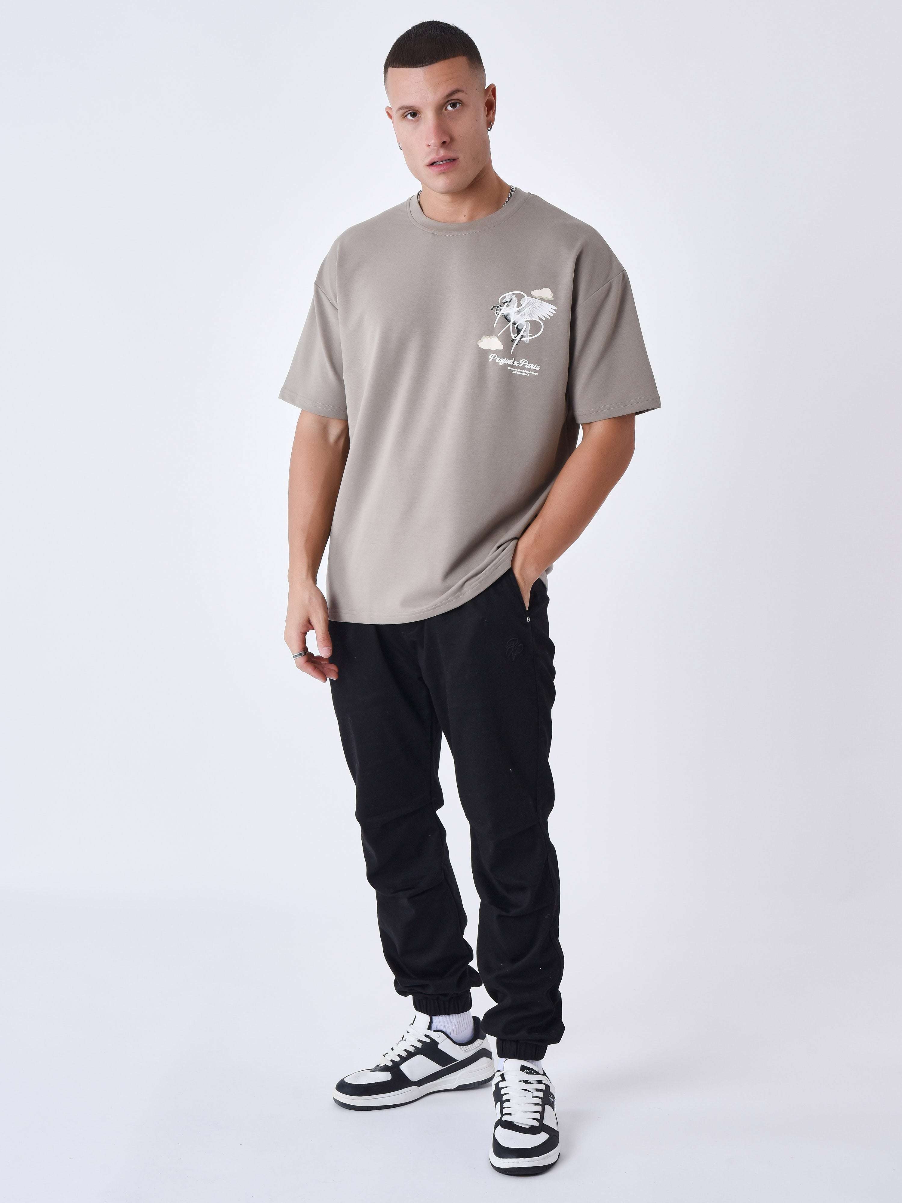 Pegasus cloud pattern T-shirt-3