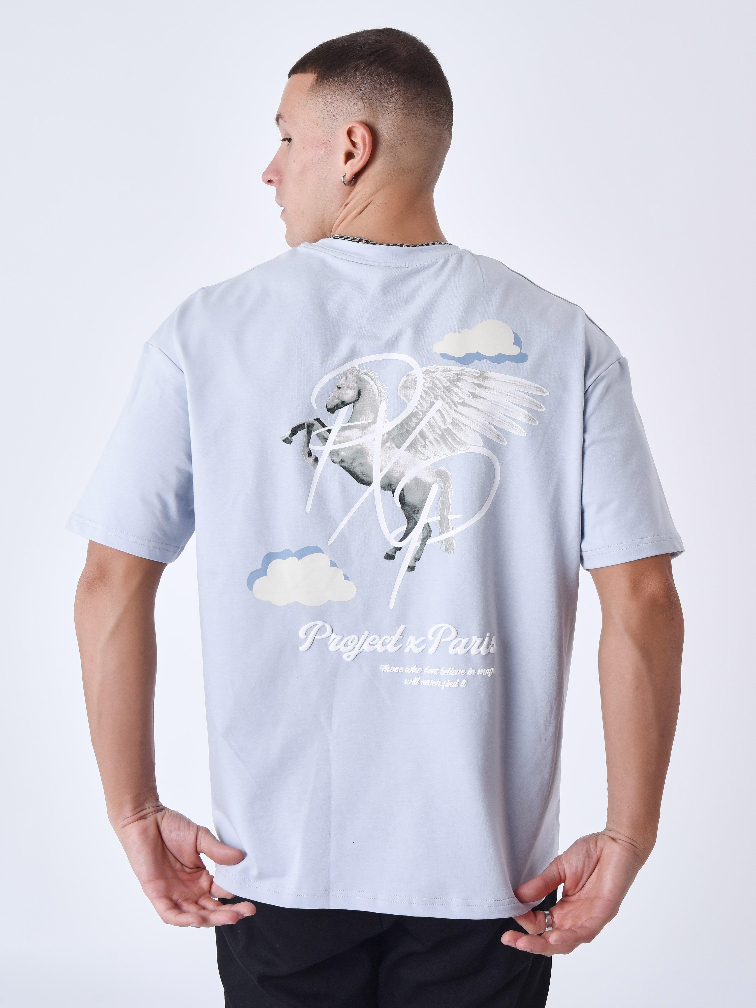 Pegasus cloud pattern T-shirt-2