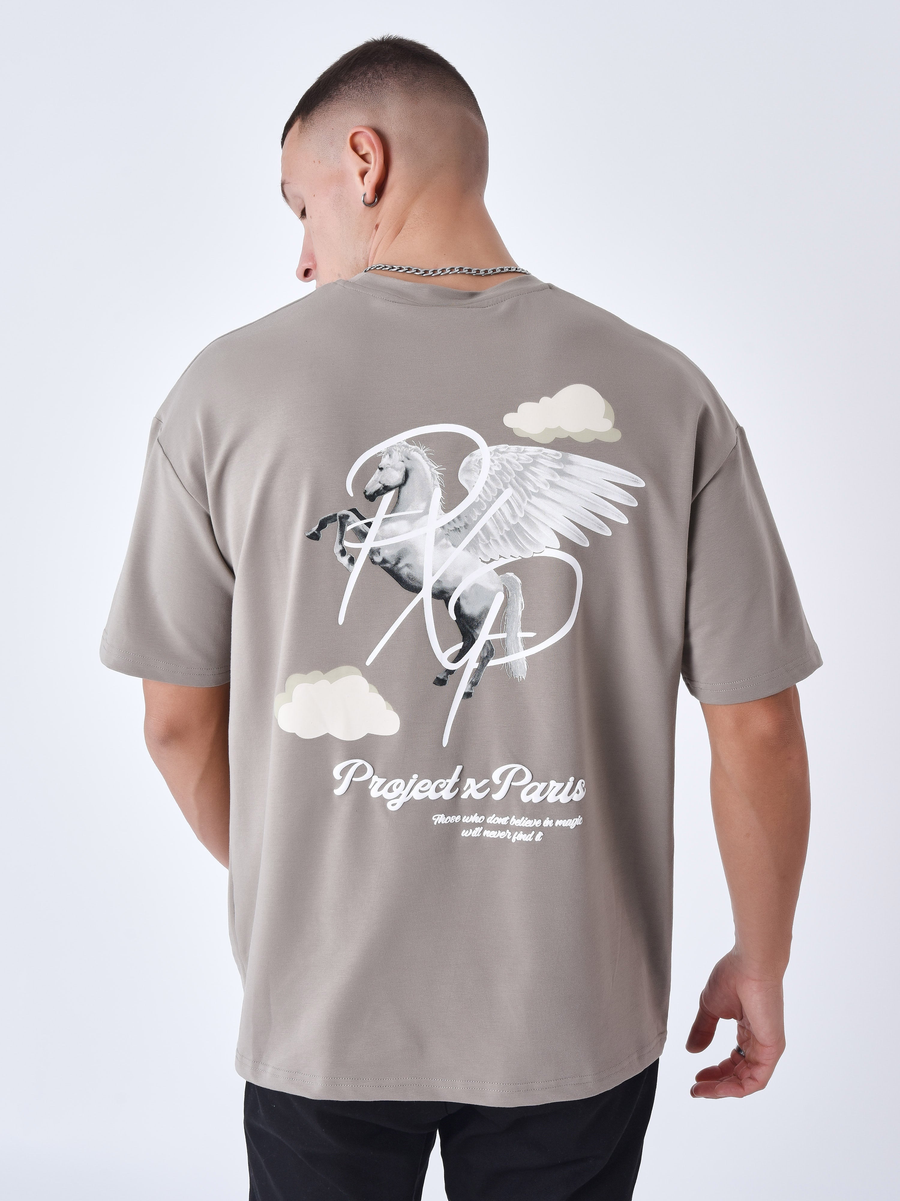 Pegasus cloud pattern T-shirt-2