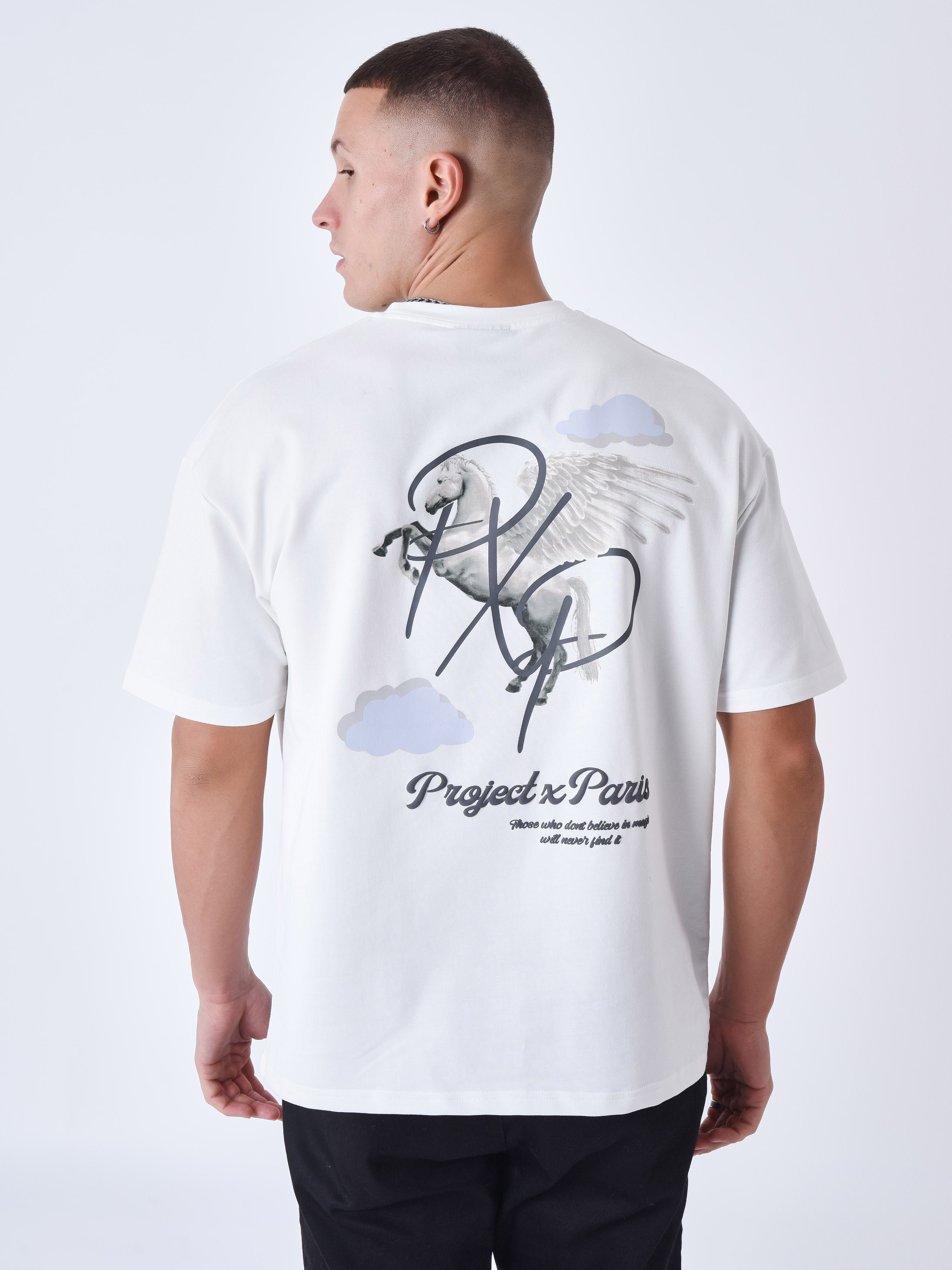 Pegasus cloud pattern T-shirt-2