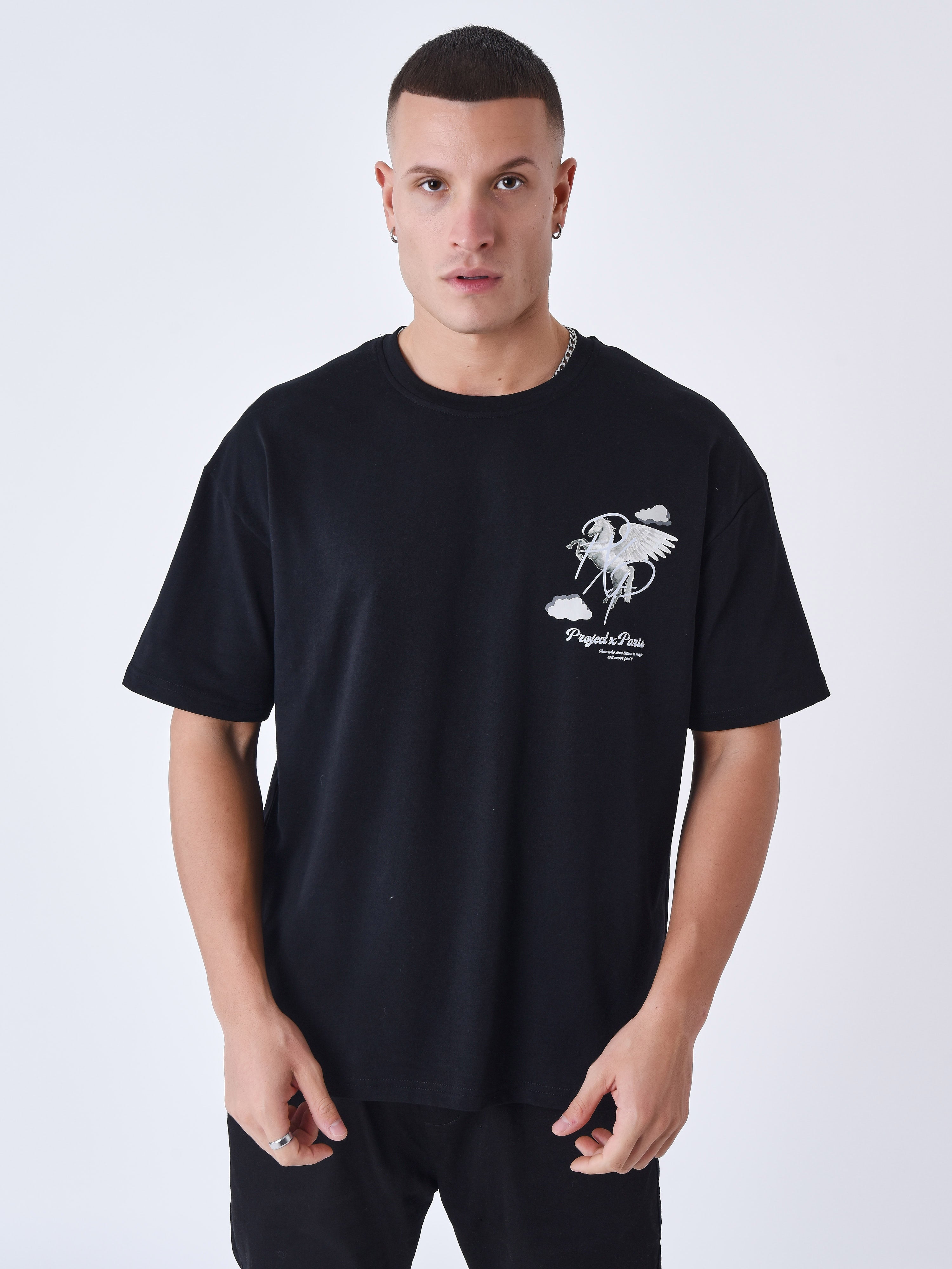 Pegasus cloud pattern T-shirt-1