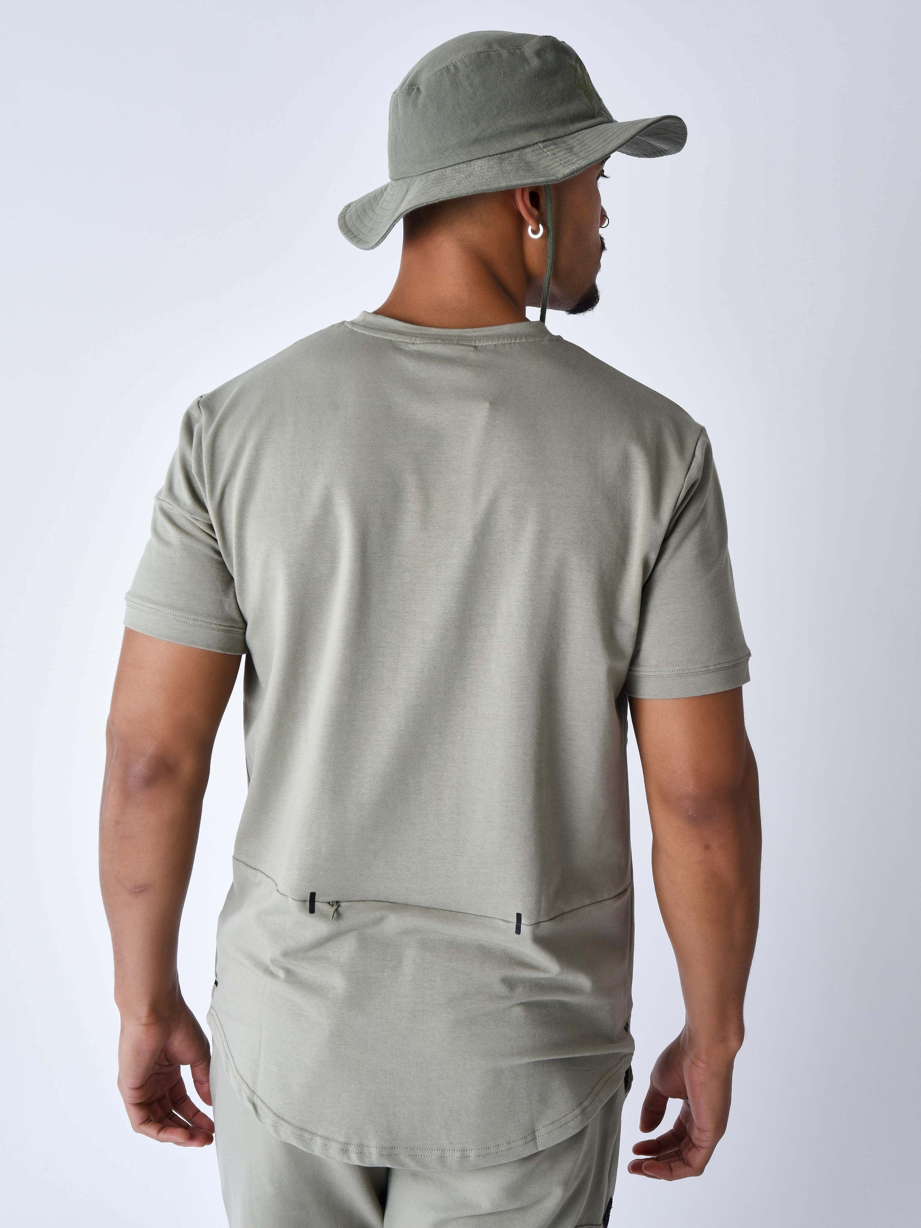 Technisch T-shirt met inzetten-2