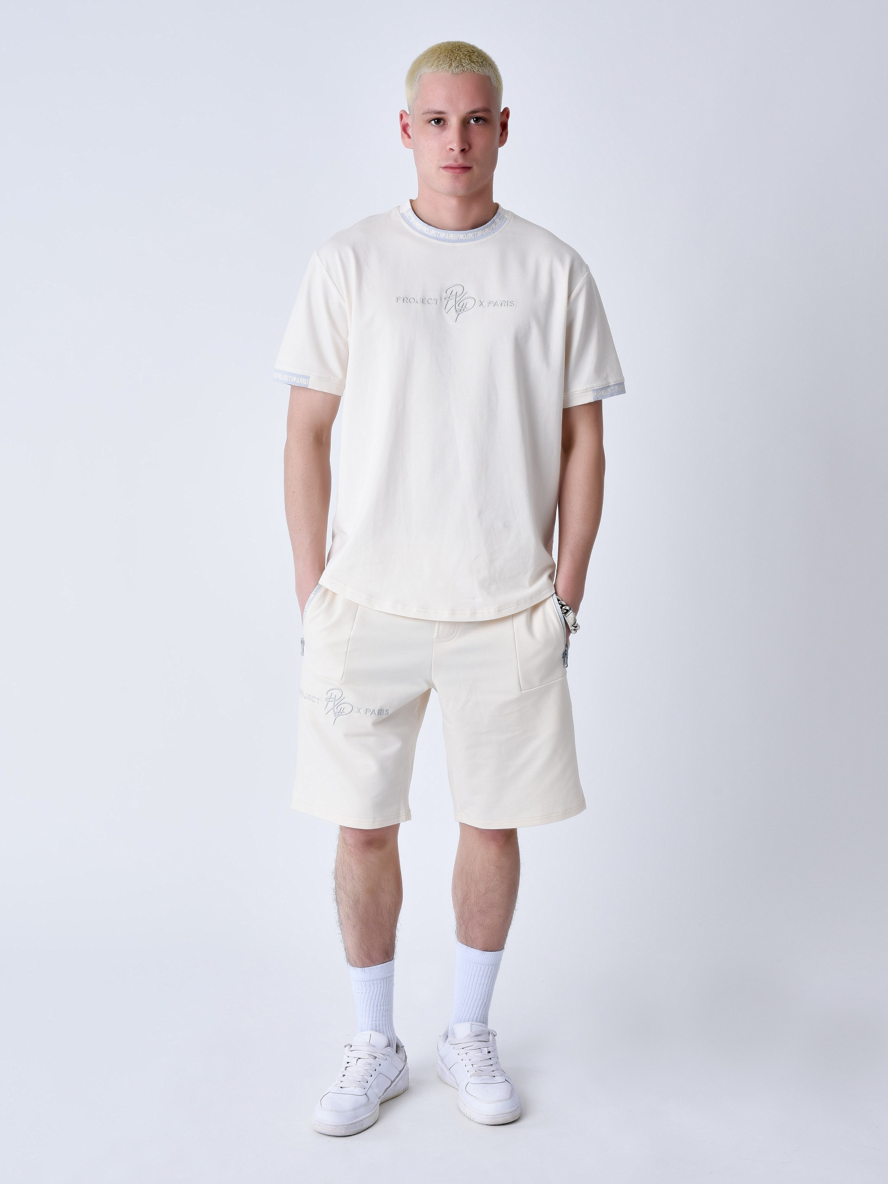 tee-shirt-uni-avec-bande-logo-craie