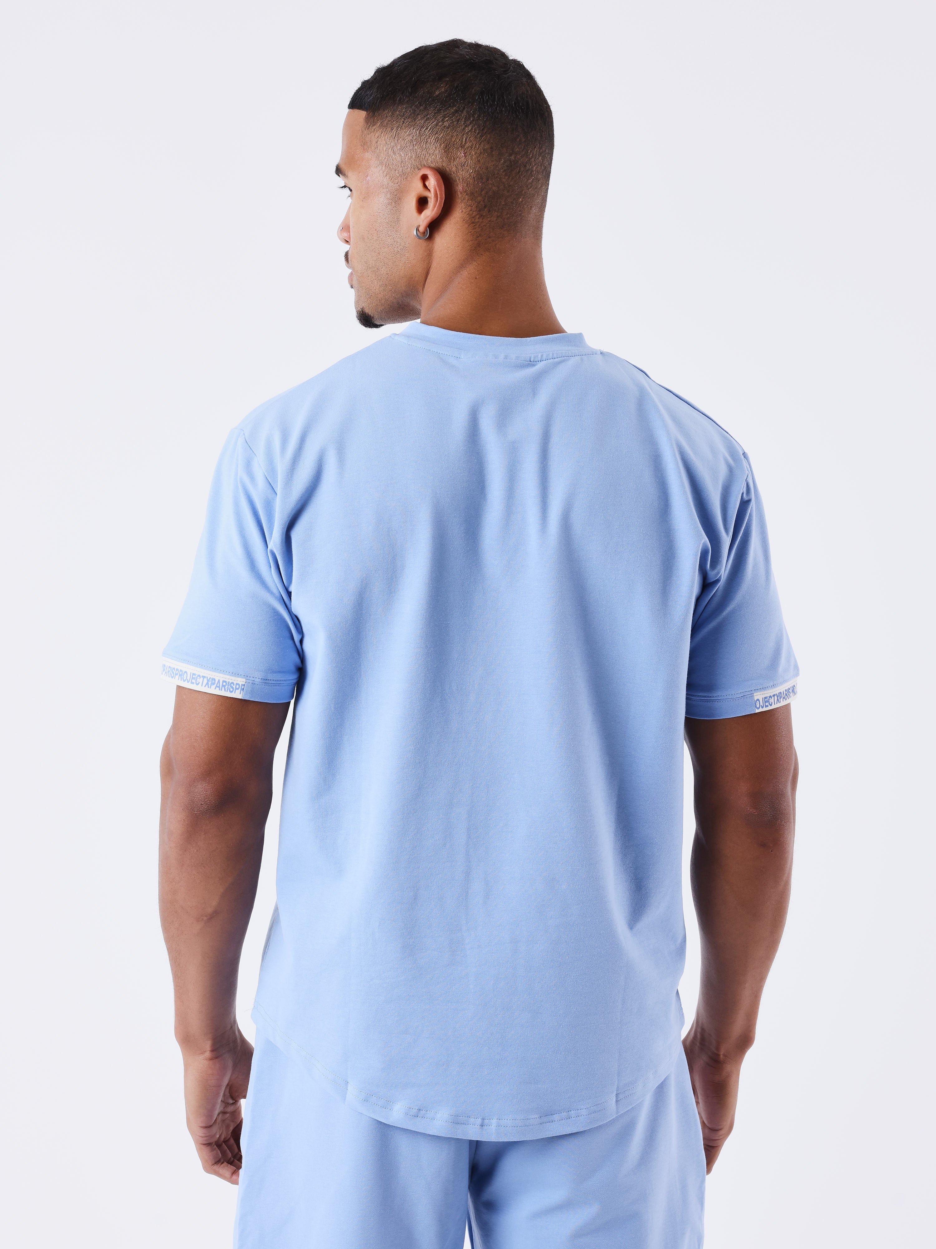 tee-shirt-uni-avec-bande-logo-cashmere-blue