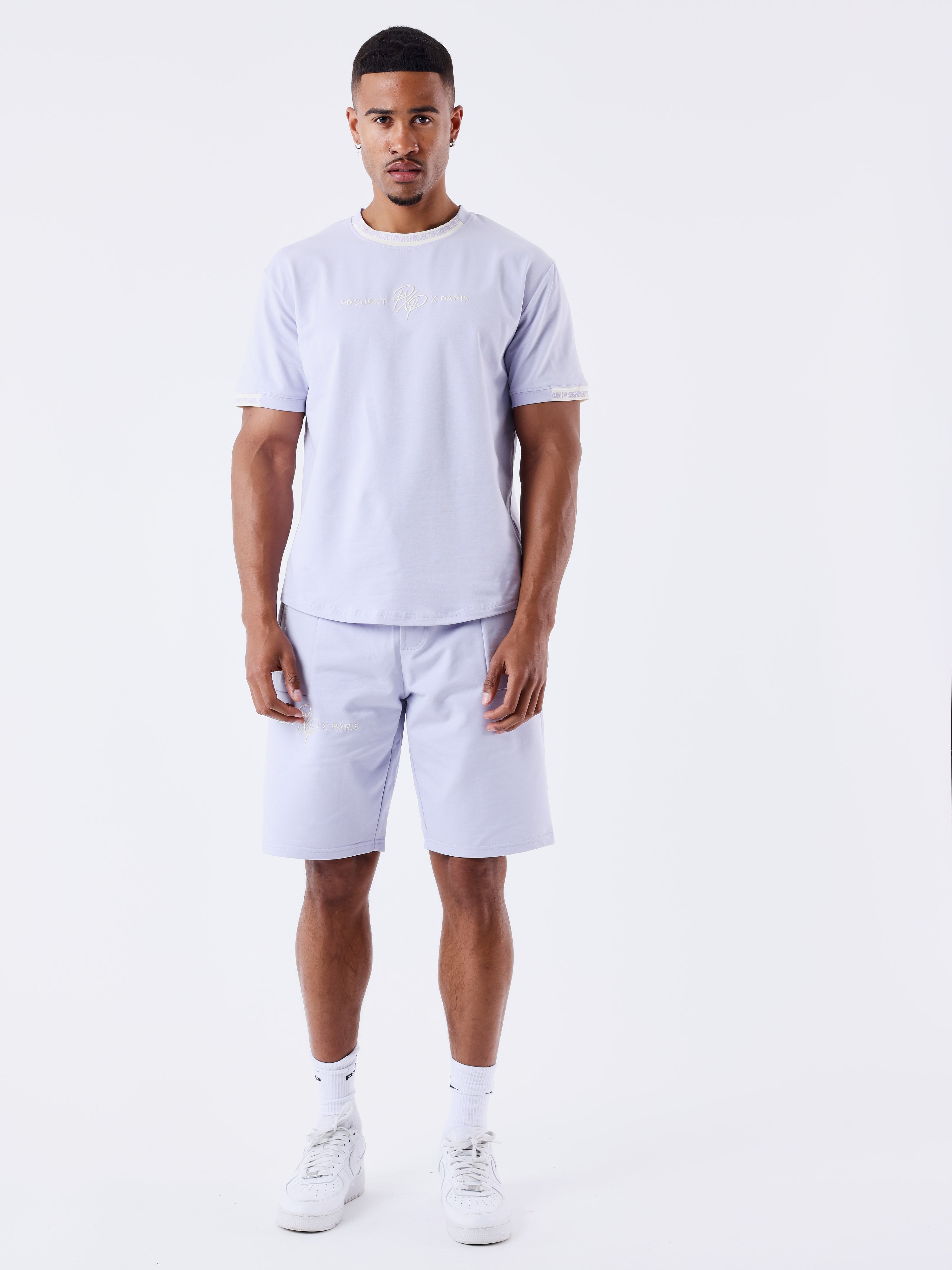 tee-shirt-uni-avec-bande-logo-purple-heather