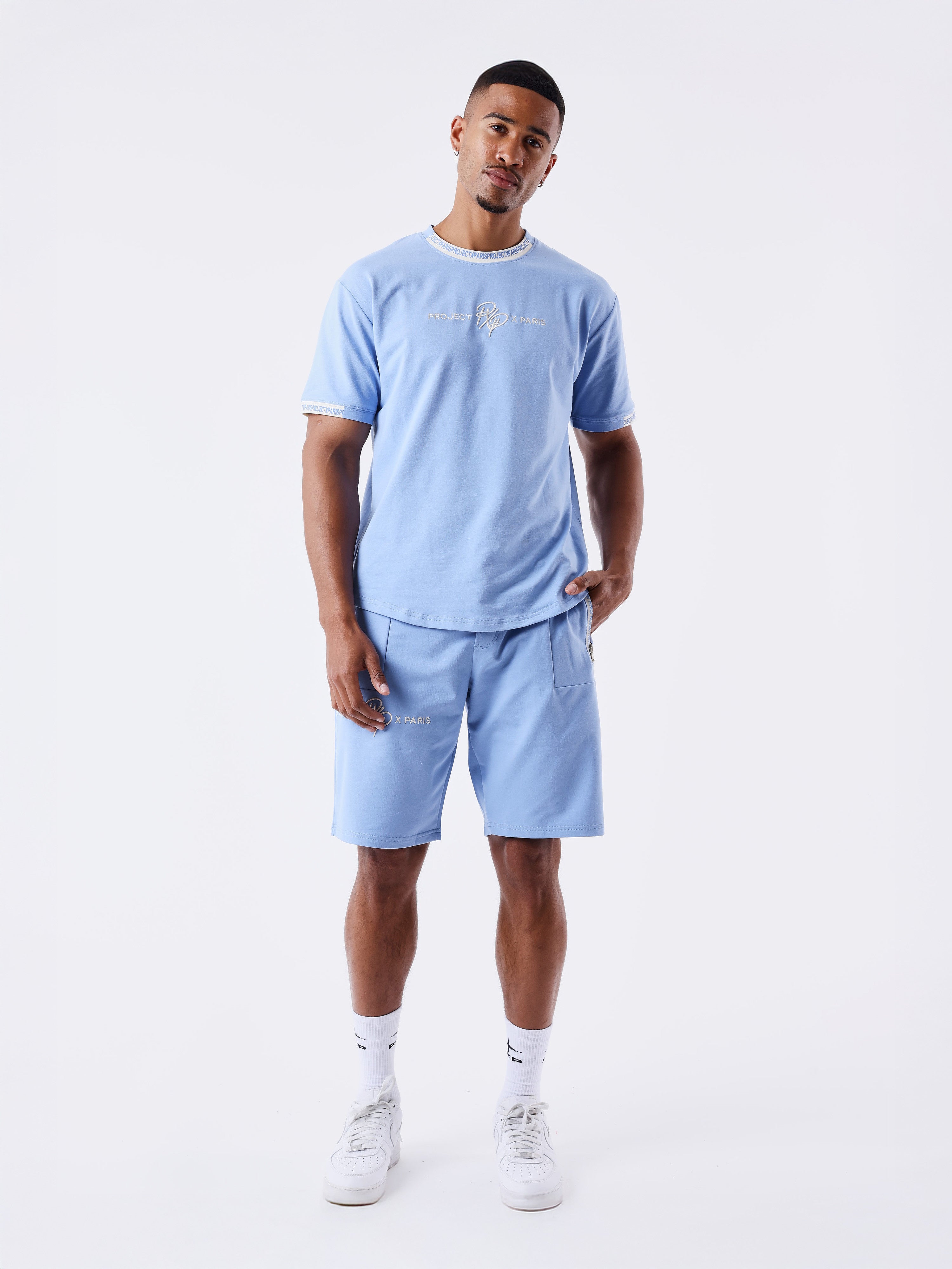 tee-shirt-uni-avec-bande-logo-cashmere-blue