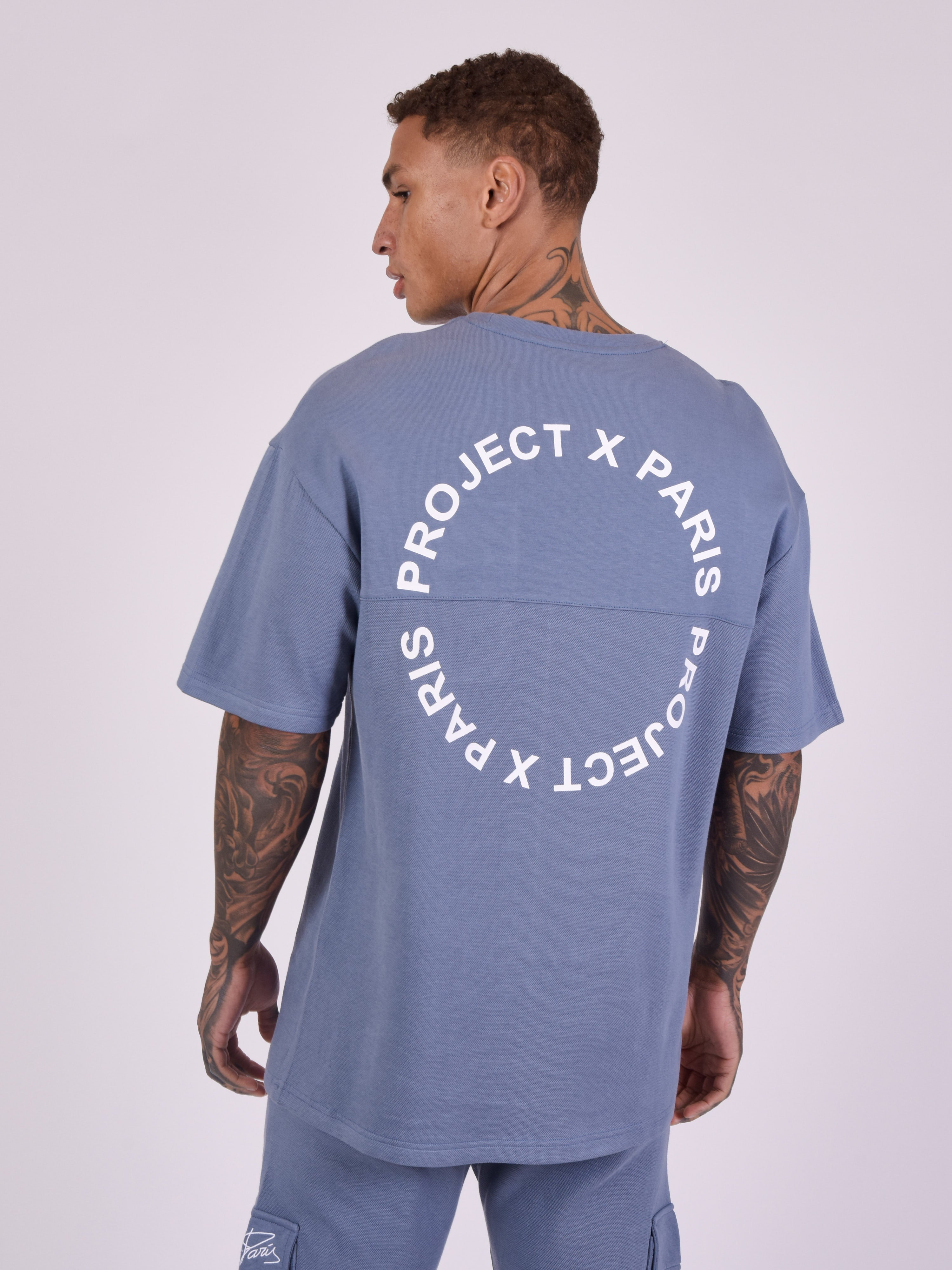 Losvallend T-shirt met zak-5