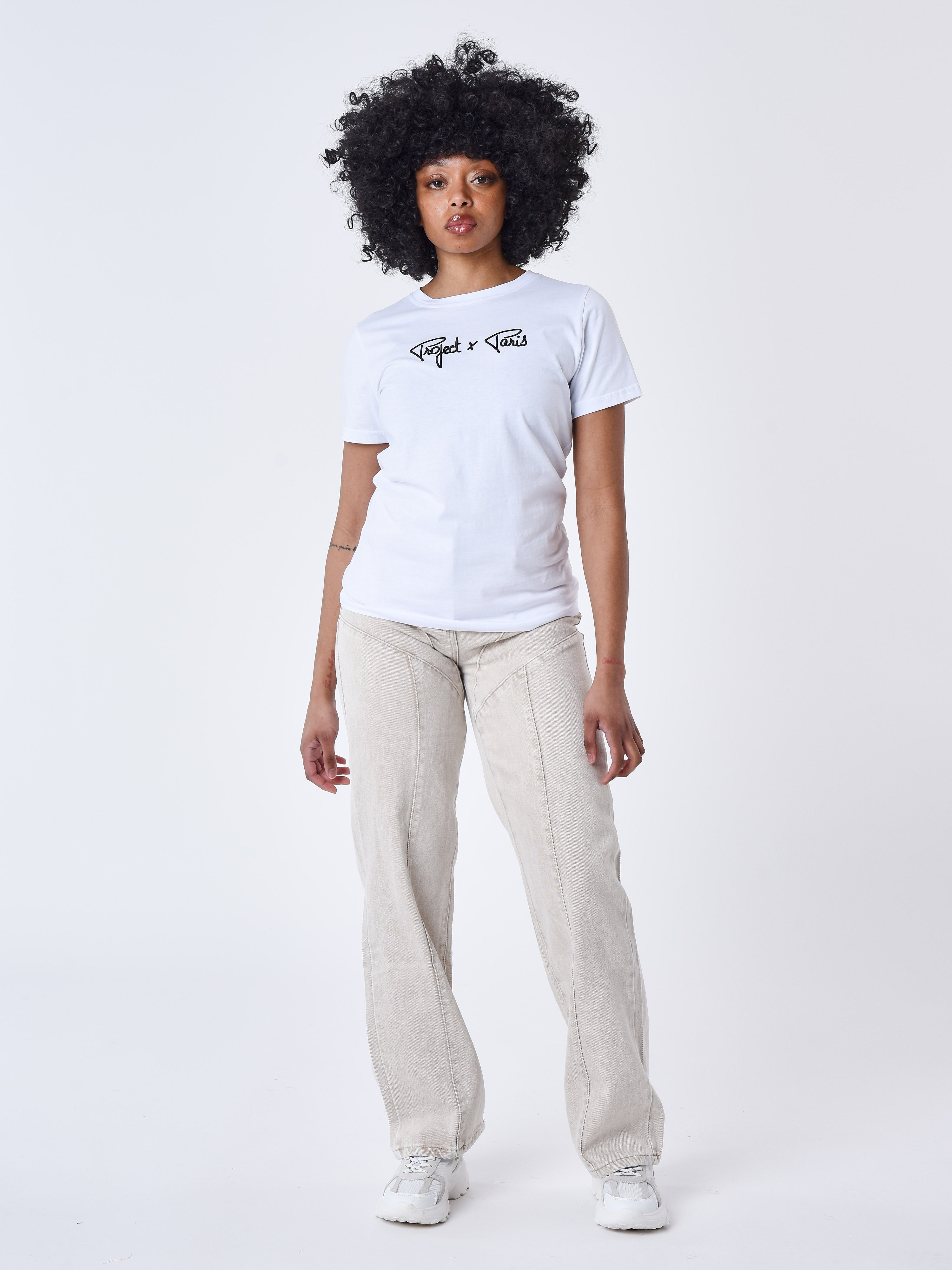 Loose multi-stitch jeans-3