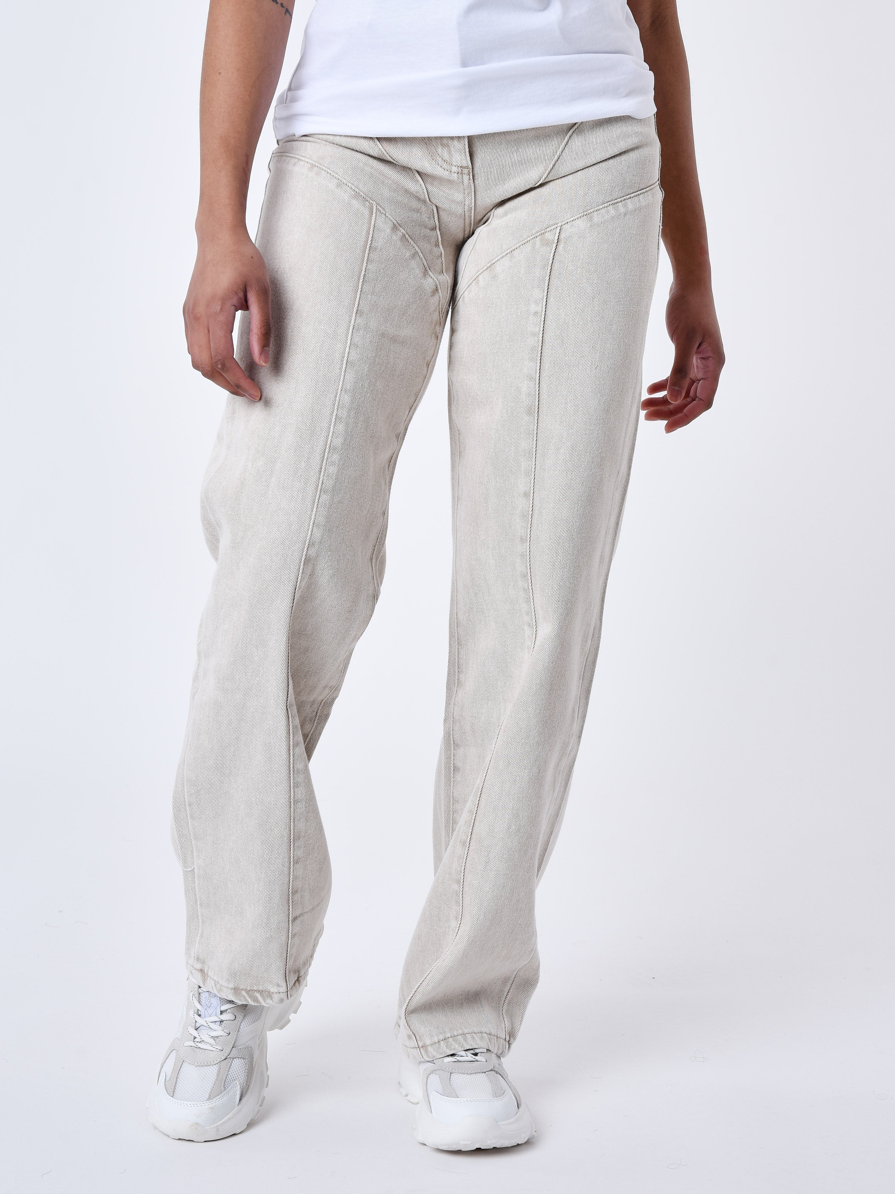 Loose multi-stitch jeans-2