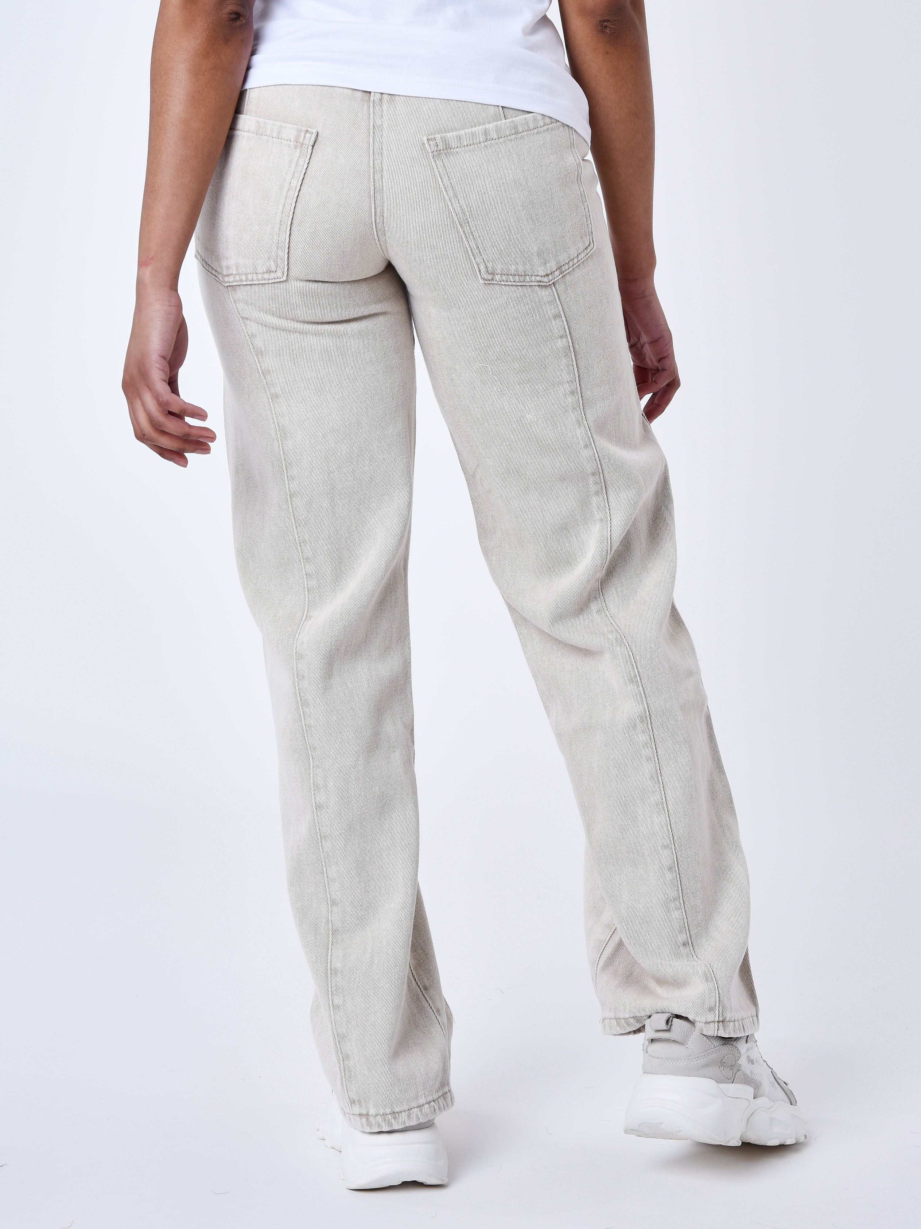 Loose multi-stitch jeans-5