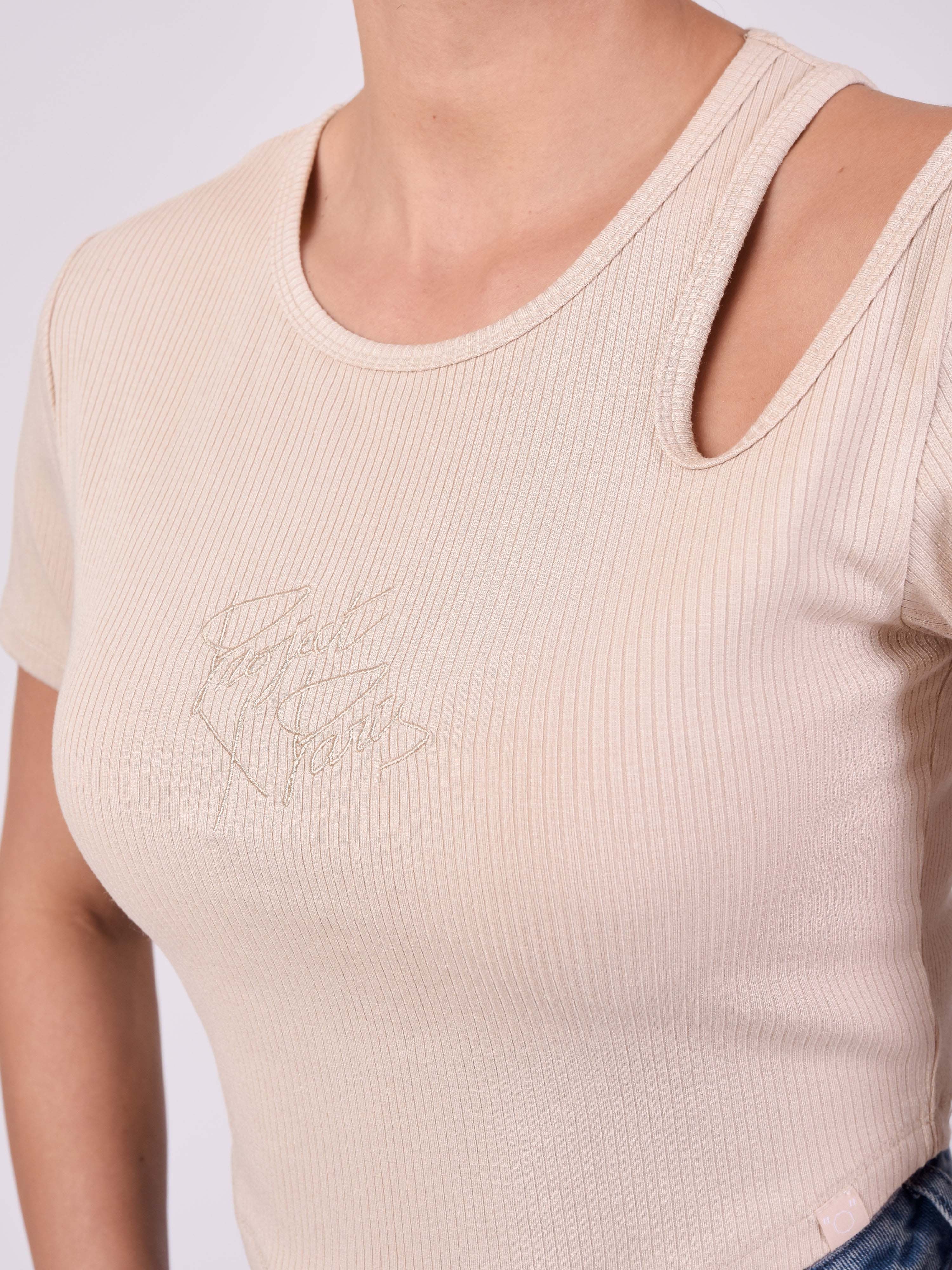 Asymmetrisches Kurzarm-Top-6
