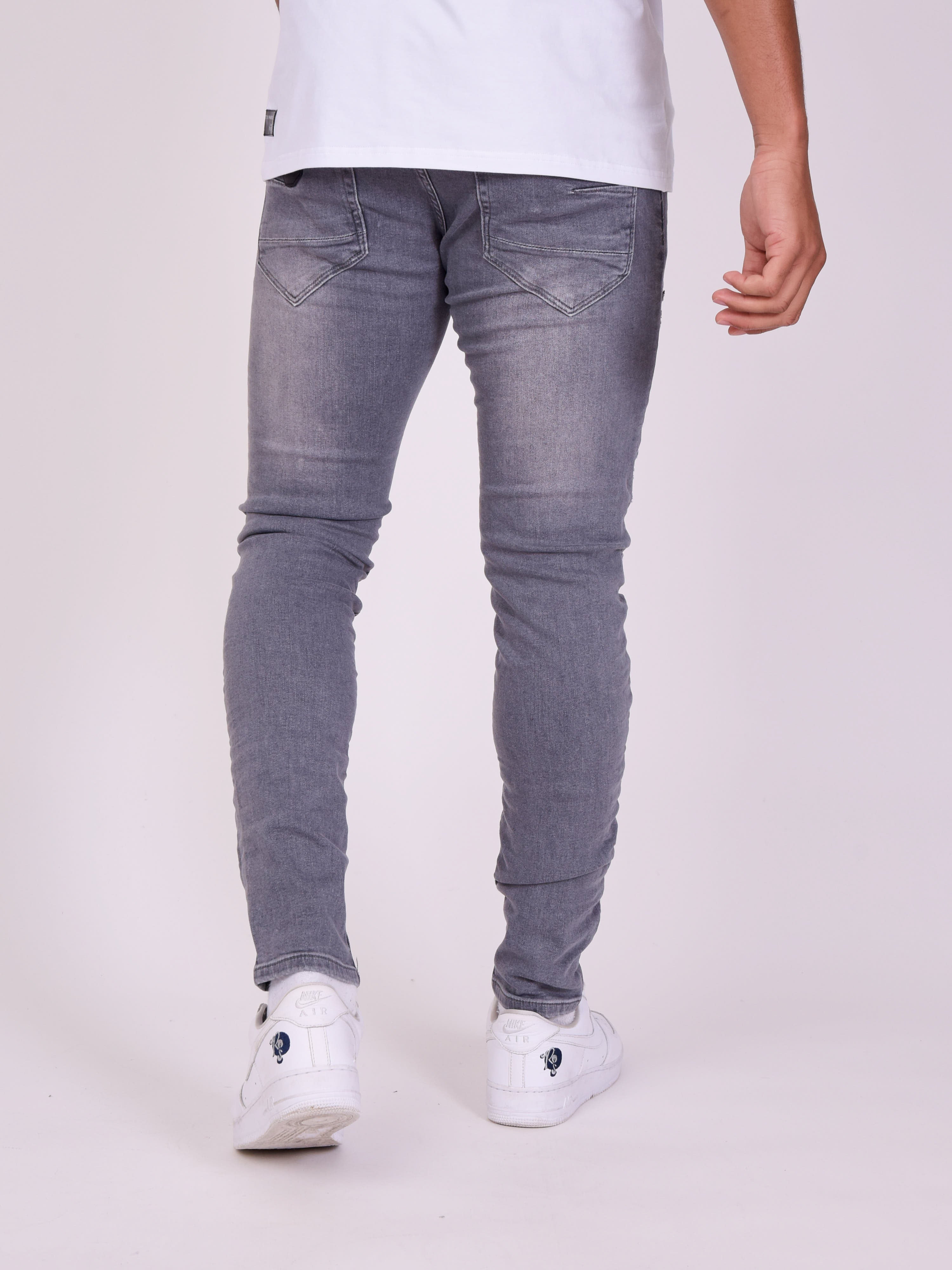 Jeans skinny efeito desgastado-4